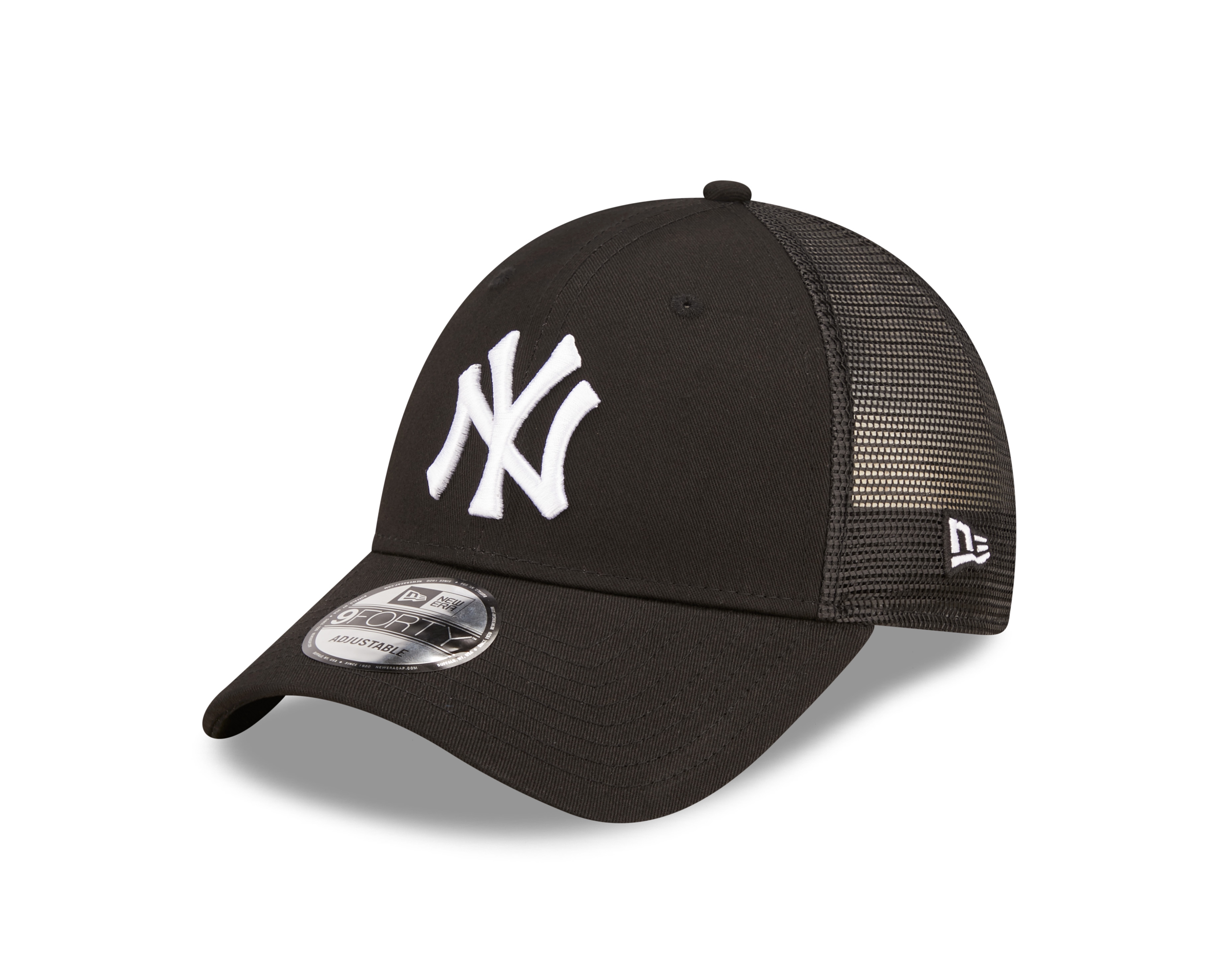 New Era Baseball Cap "HOME FIELD 9FORTY TRUCKER NEYYAN BLKWHI" Baseball Cap, sportlicher Stil, aus Polyester, neutraler Schnitt
