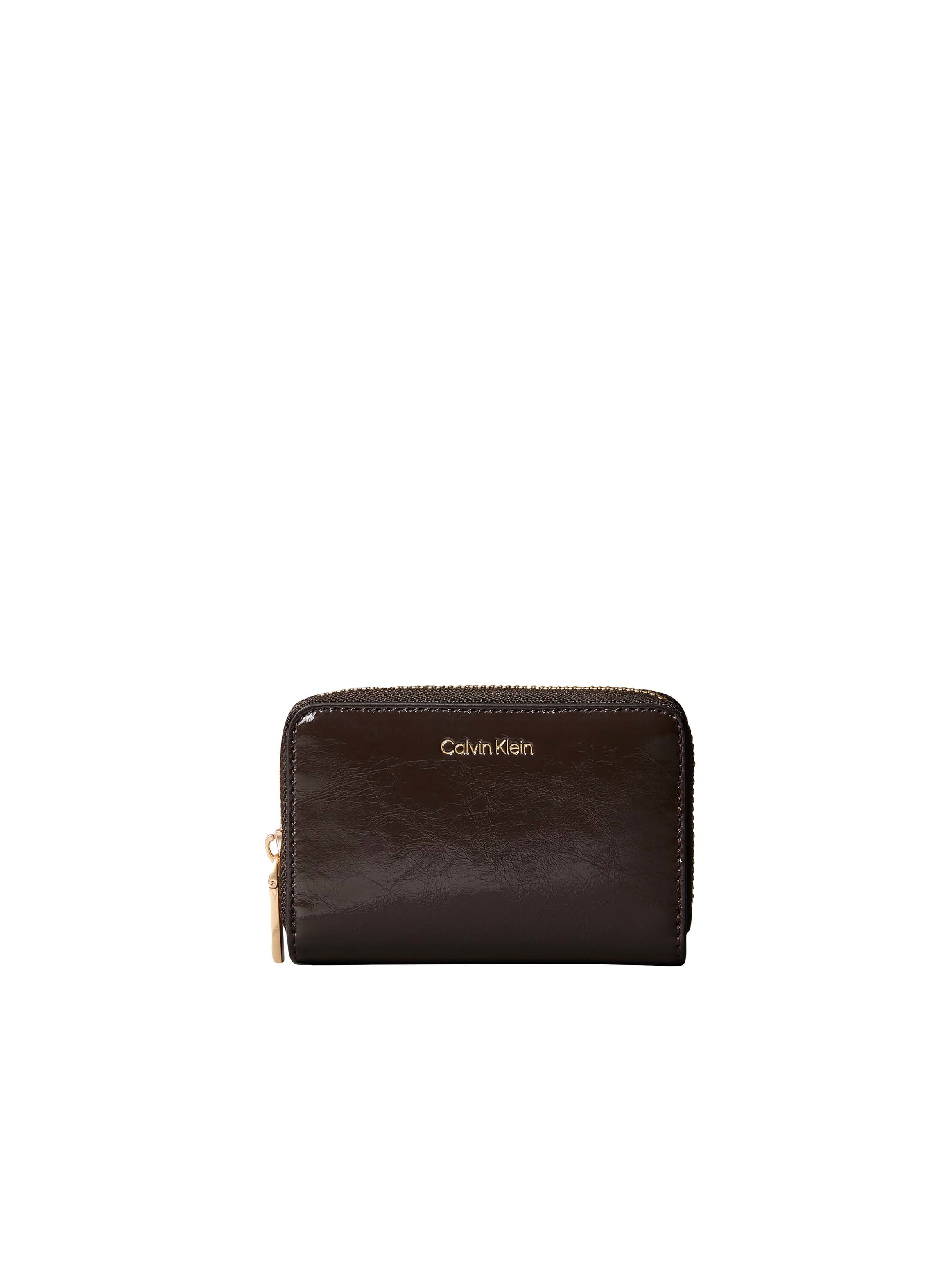 Calvin Klein Geldbörse "FOIL GLOSSY SQUARE ZIP AROUND" Damen Geldbeutel, Portemonnaie mit Rundum-Reißverschluss