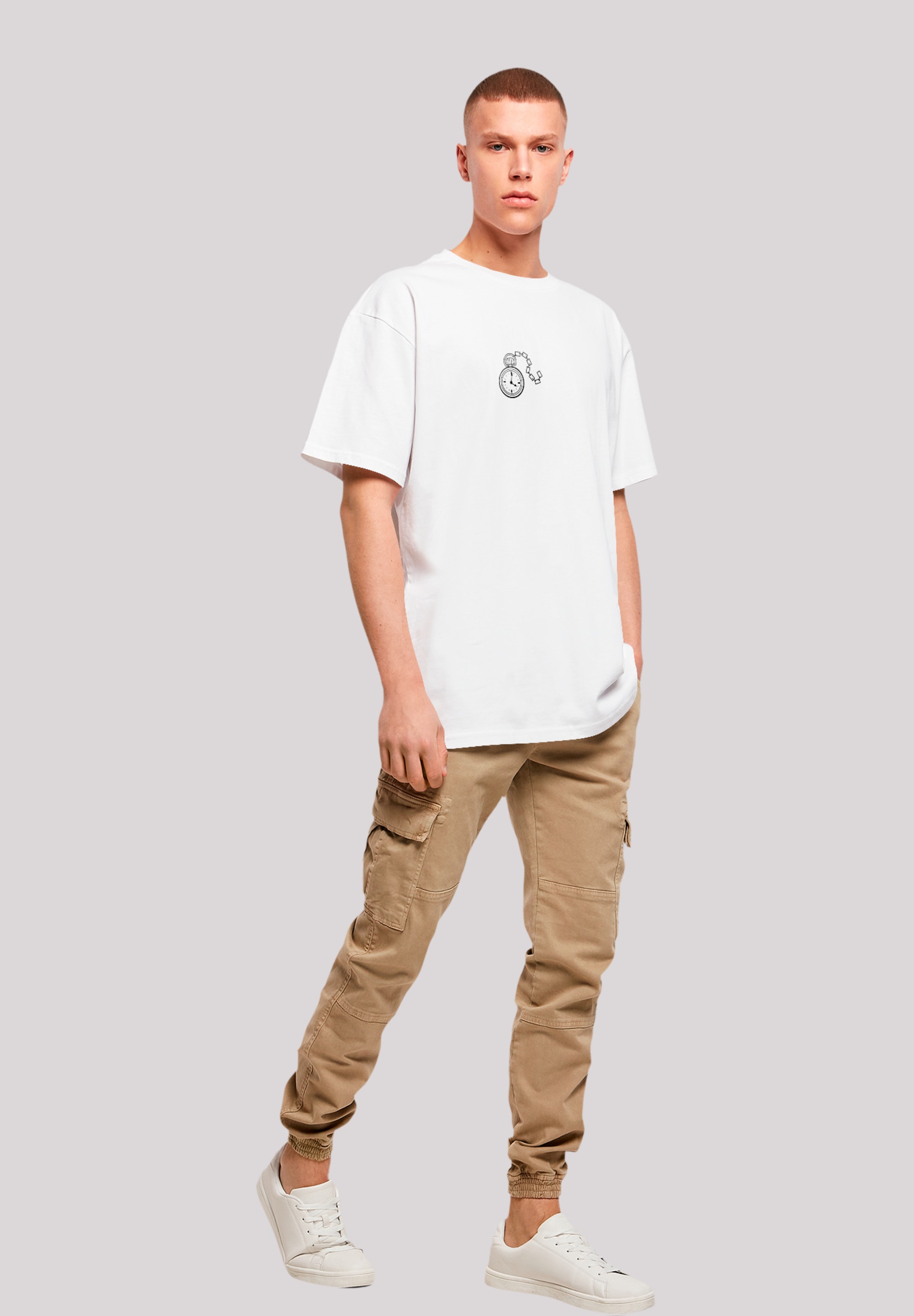 F4NT4STIC T-Shirt »Alice im Wunderland Uhr Hase«, Premium Qualität, Nostalgie, Kinderserie