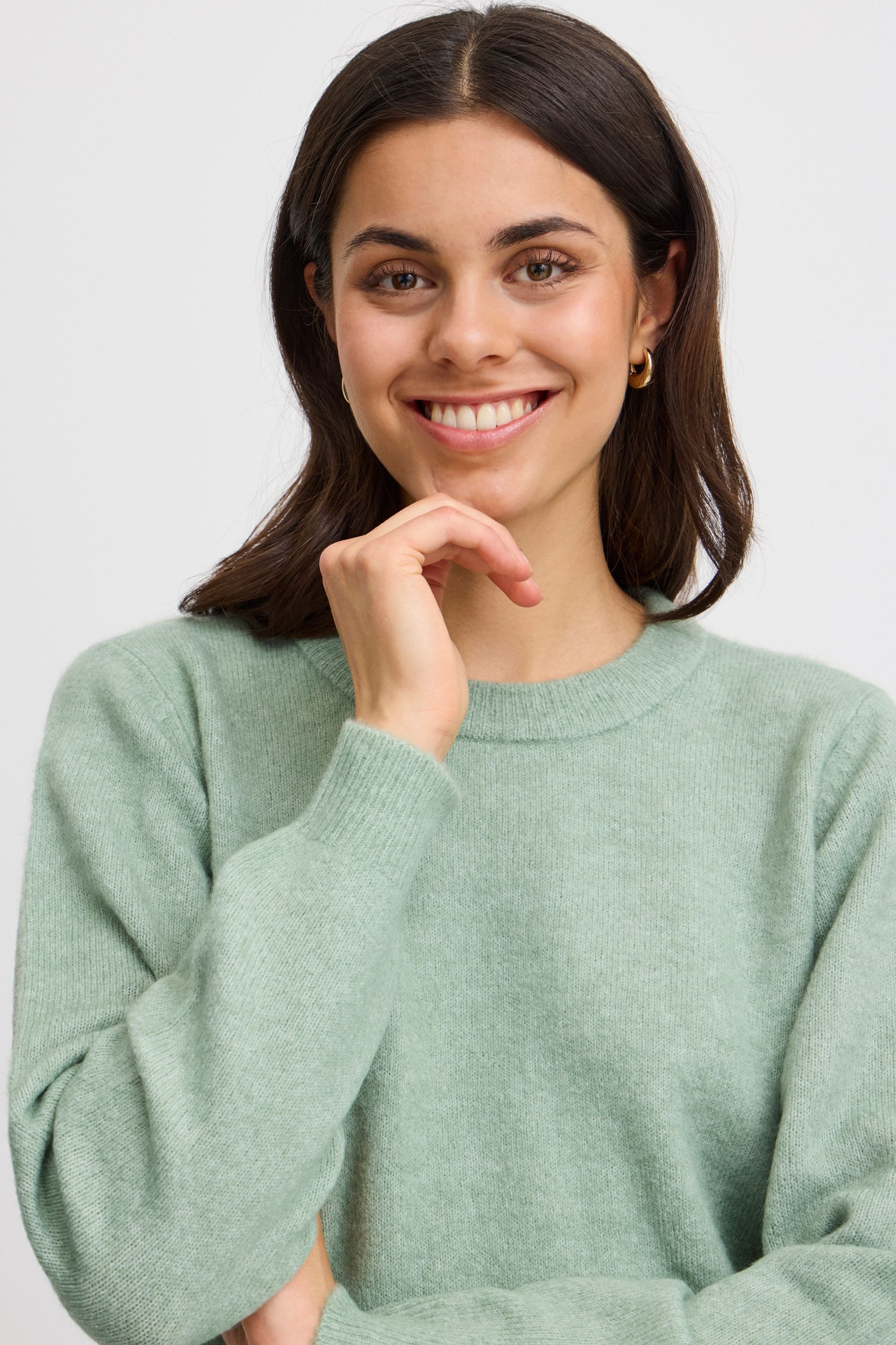 fransa Strickfleece-Pullover »Strickpullover FRELLIS PU 1«