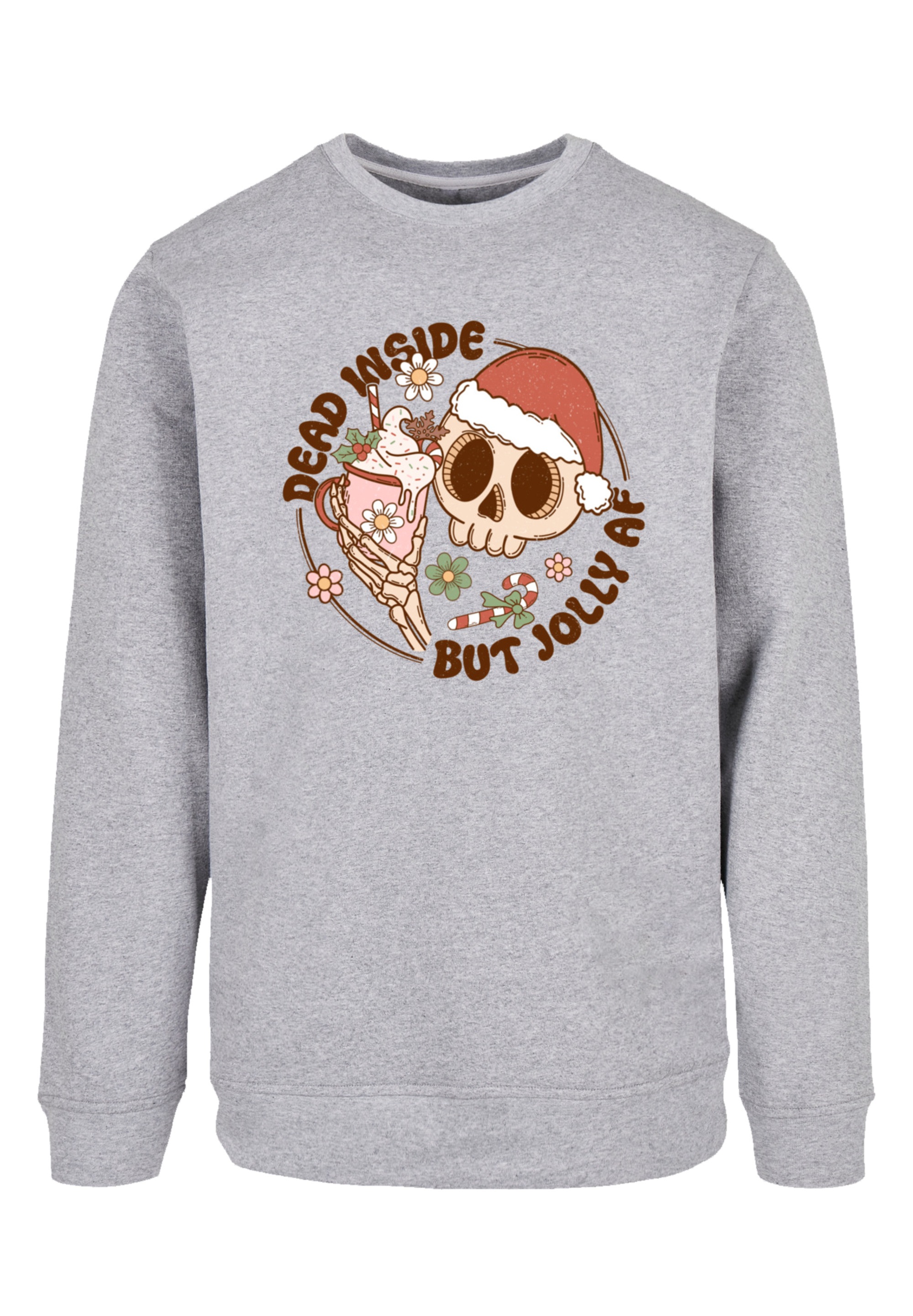F4NT4STIC Sweatshirt »Dead inside but jolly AF Weihnachten«, Premium Qualität, Christmas Collection