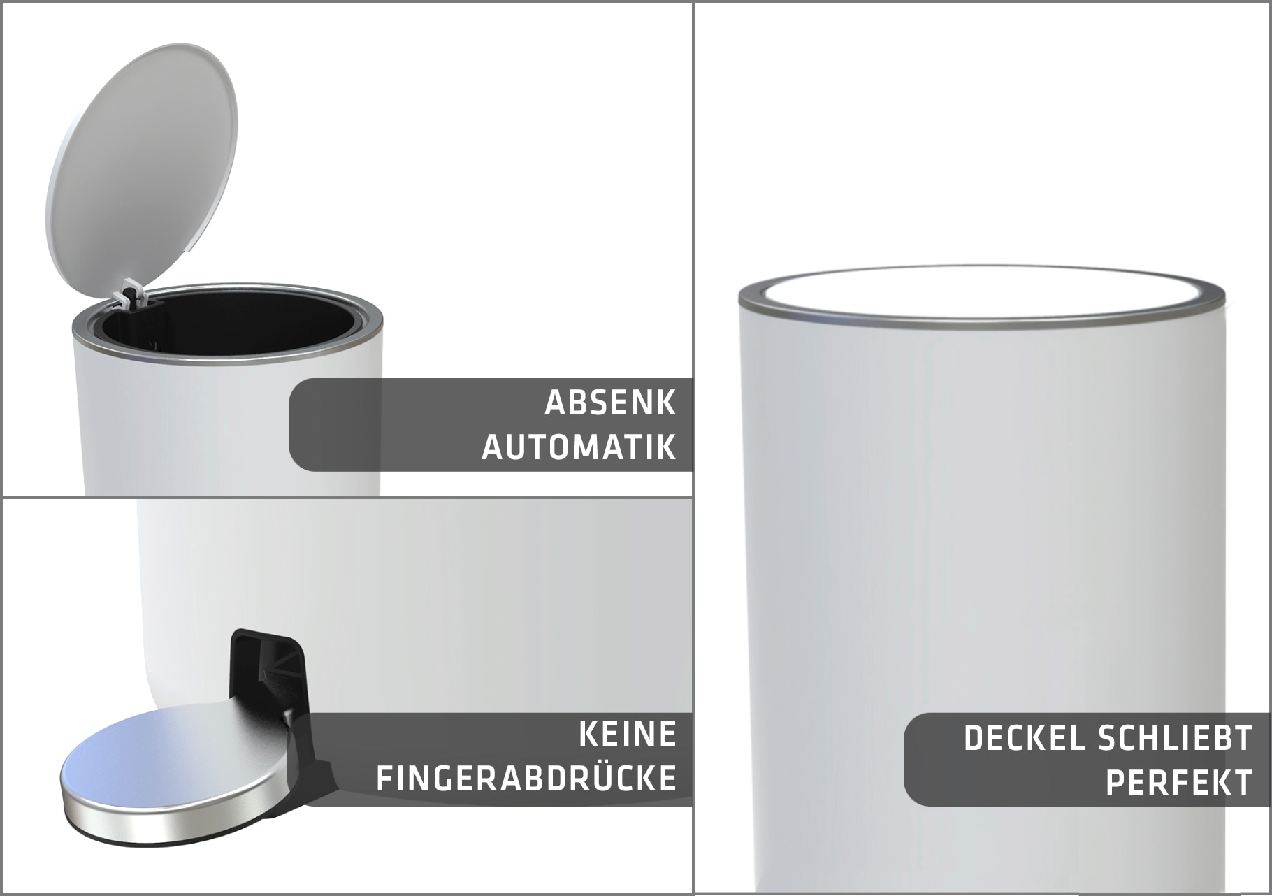 Bischof Kosmetikeimer »Design Bad«, 1 Behälter, Ø 21 cm, Höhe 28 cm, Fassungsvermögen 5,5 l