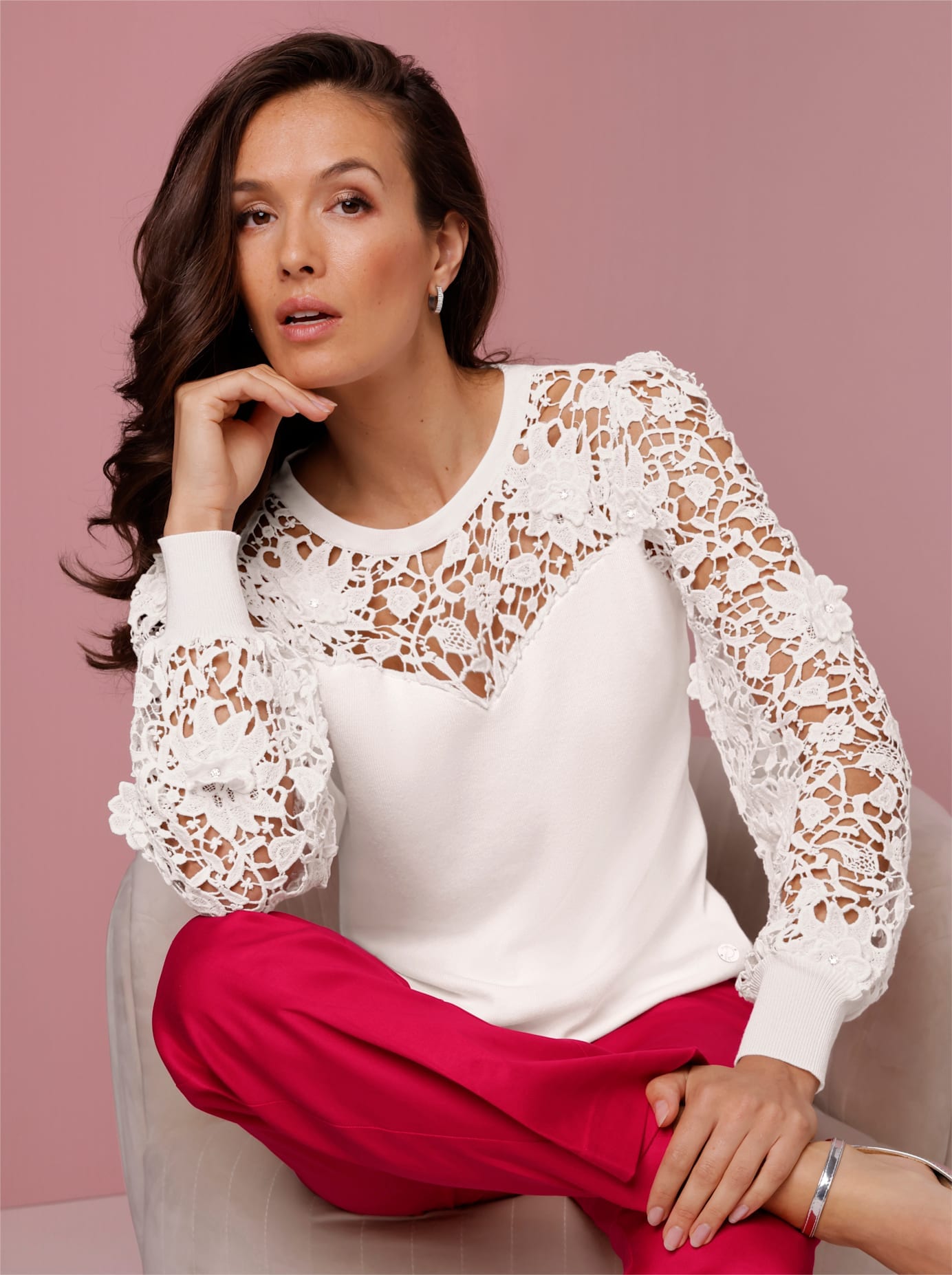 CREATION L PREMIUM Strickpullover "Lyocell-Viskose-Pullover" günstig online kaufen