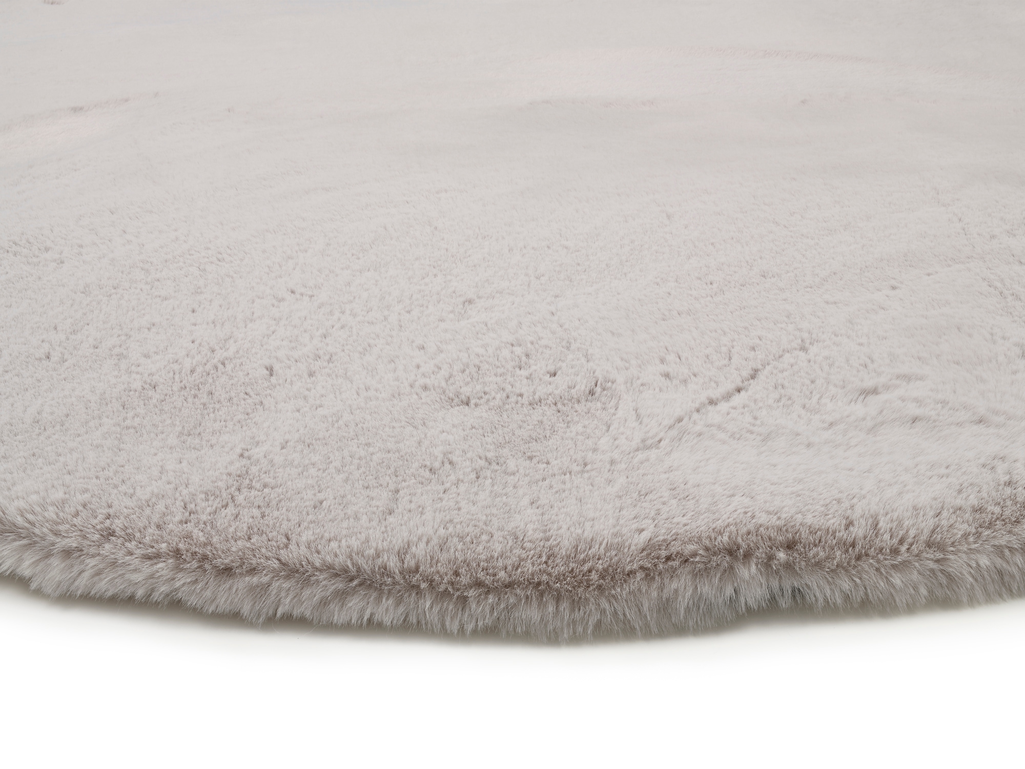 OCI DIE TEPPICHMARKE Teppich »ROCKY SOFT«, rund, 35 mm Höhe, Kunstfell, weich, kuschelig, maschinell gewebt, waschbar