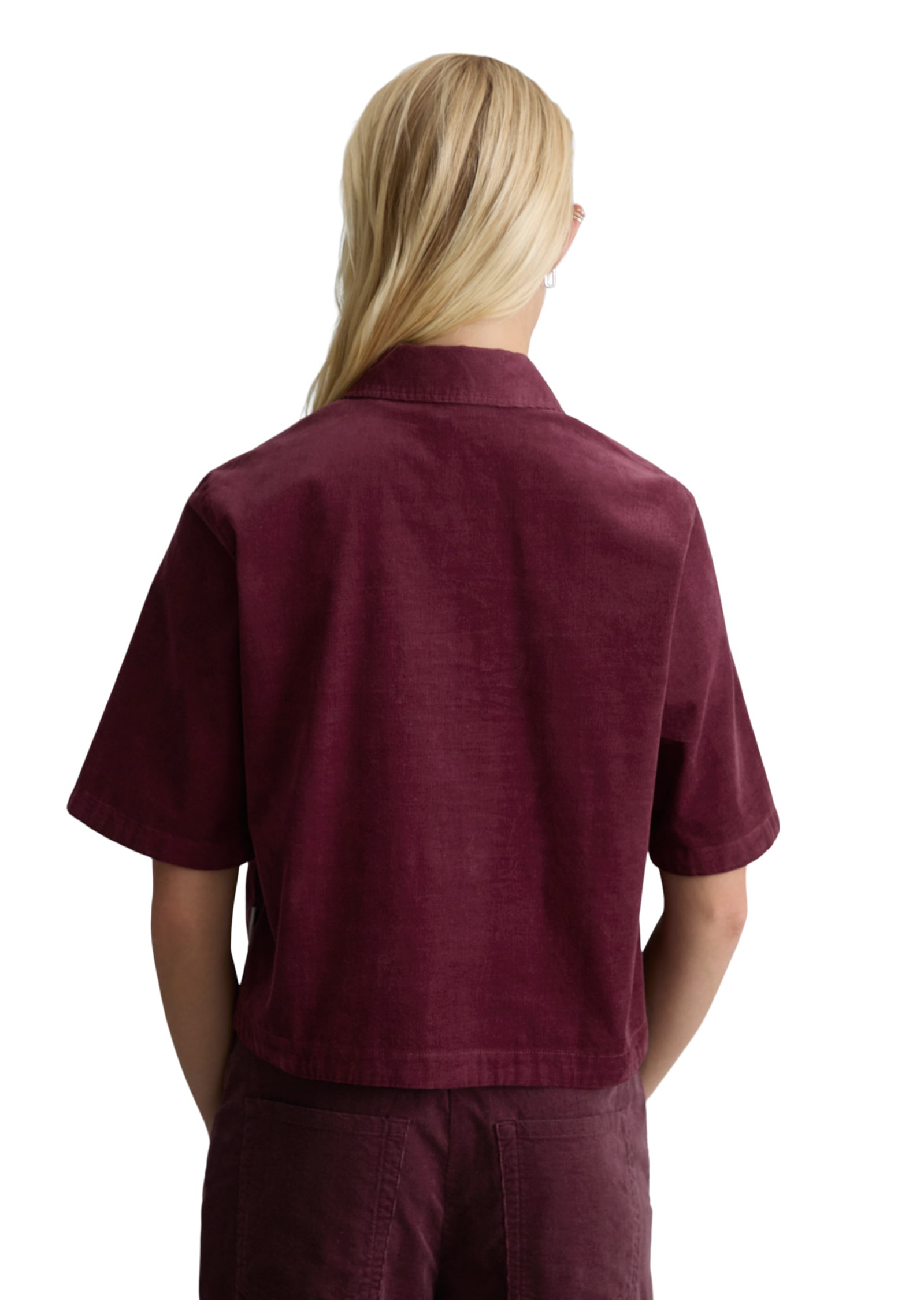 Marc O'Polo DENIM Kurzarmbluse »aus Organic Cotton«