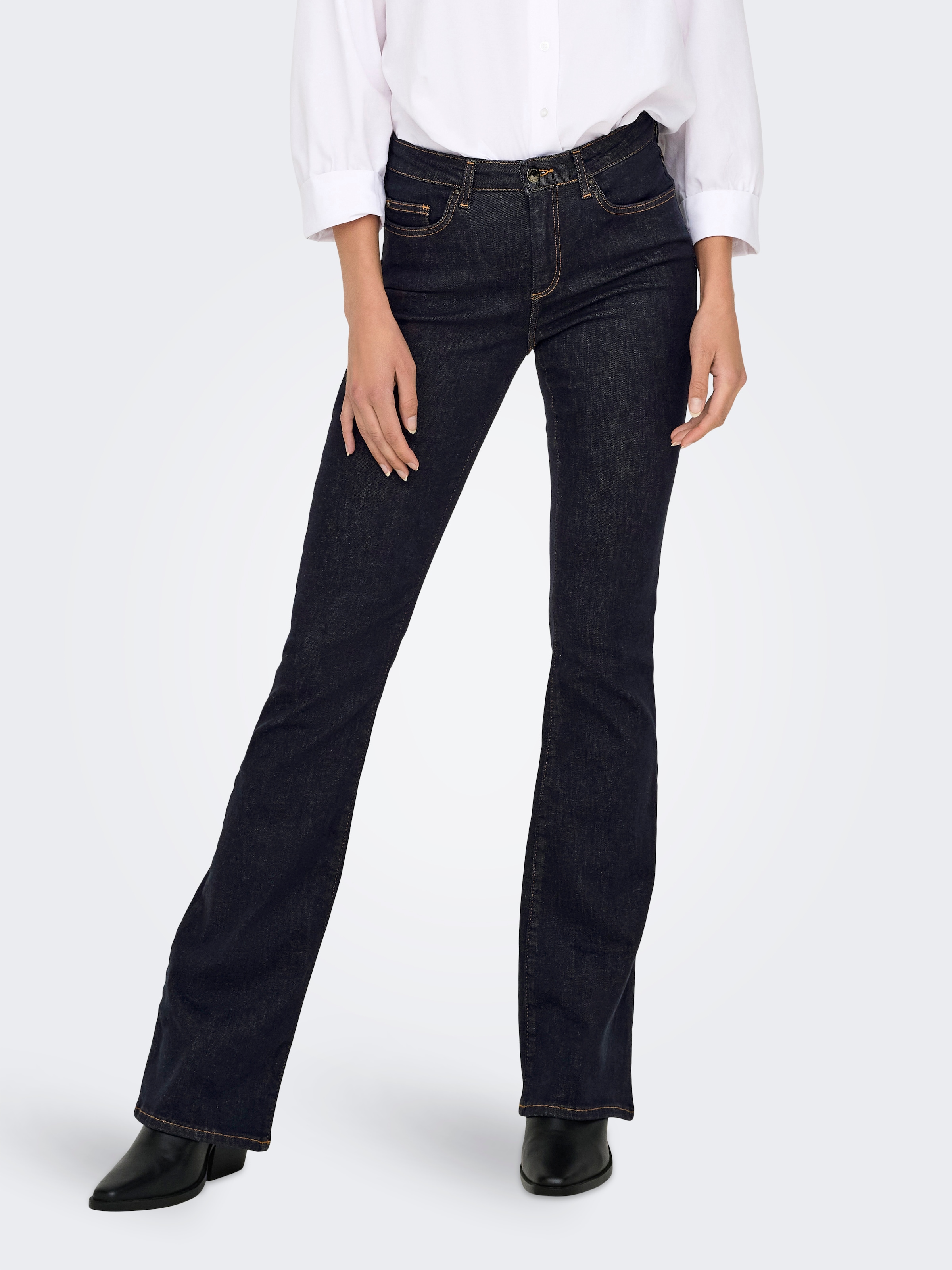 ONLY Skinny-fit-Jeans "ONLBLUSH MID FL STAYBLUE DNM REA023NOOS" günstig online kaufen