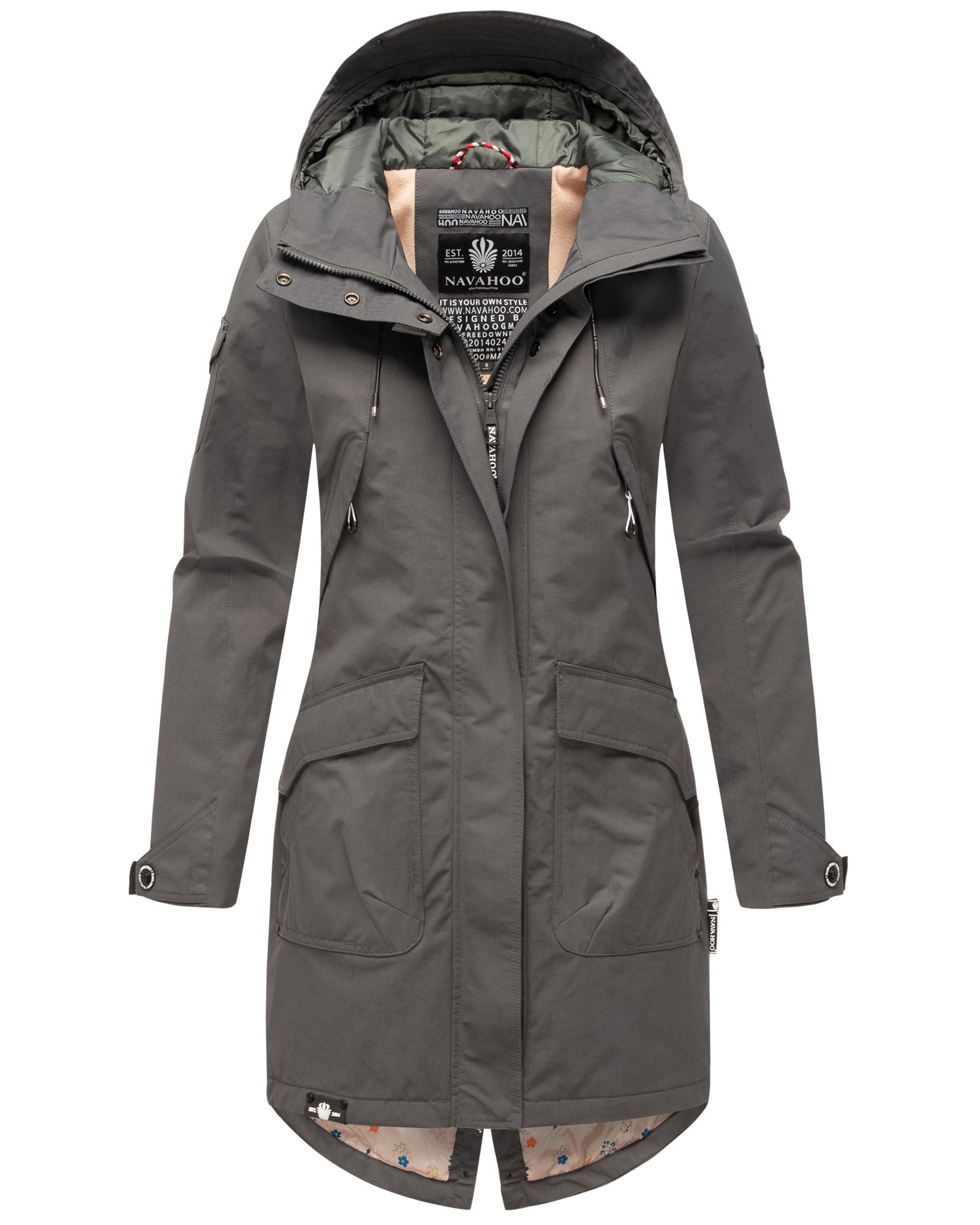 Navahoo Outdoorjacke "Pfefferschote", mit Kapuze, moderne Damen Übergangsjacke mit Kapuze