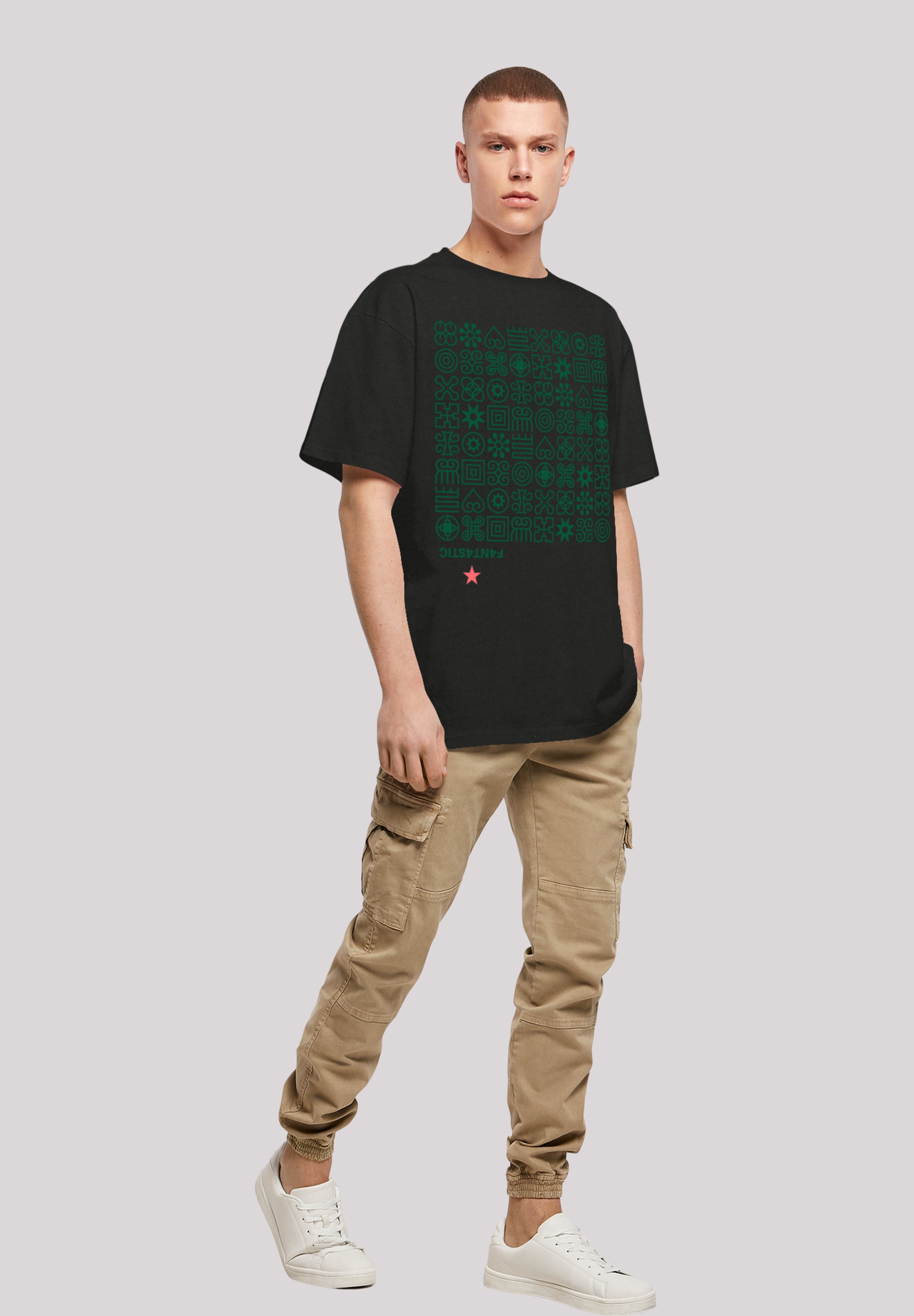 F4NT4STIC T-Shirt »Muster BAUR Print ▷ | bestellen Symbole«, Grün