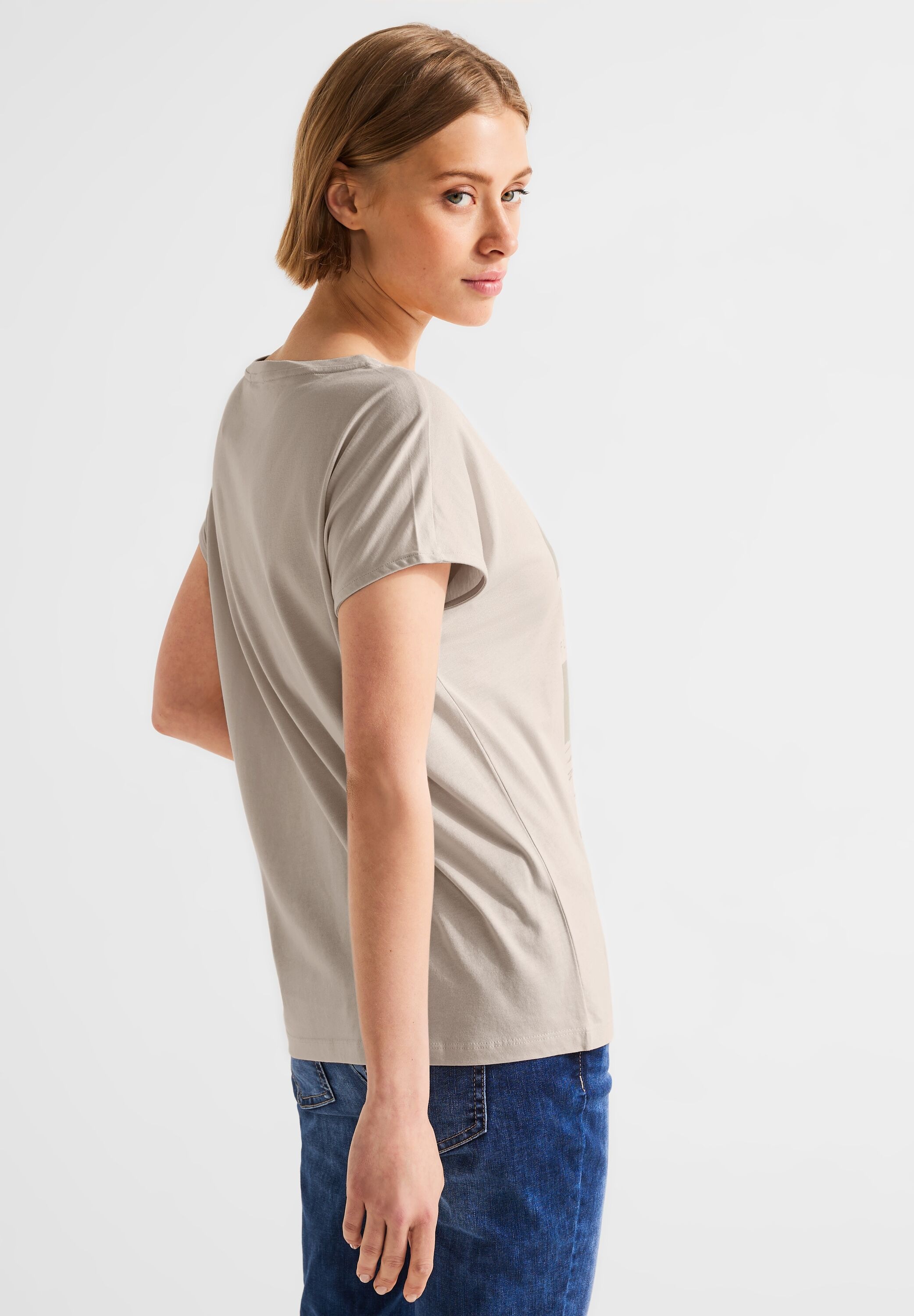 Beliebte Marke STREET ONE T-Shirt, mit bestellen für Rundhalsausschnitt BAUR 