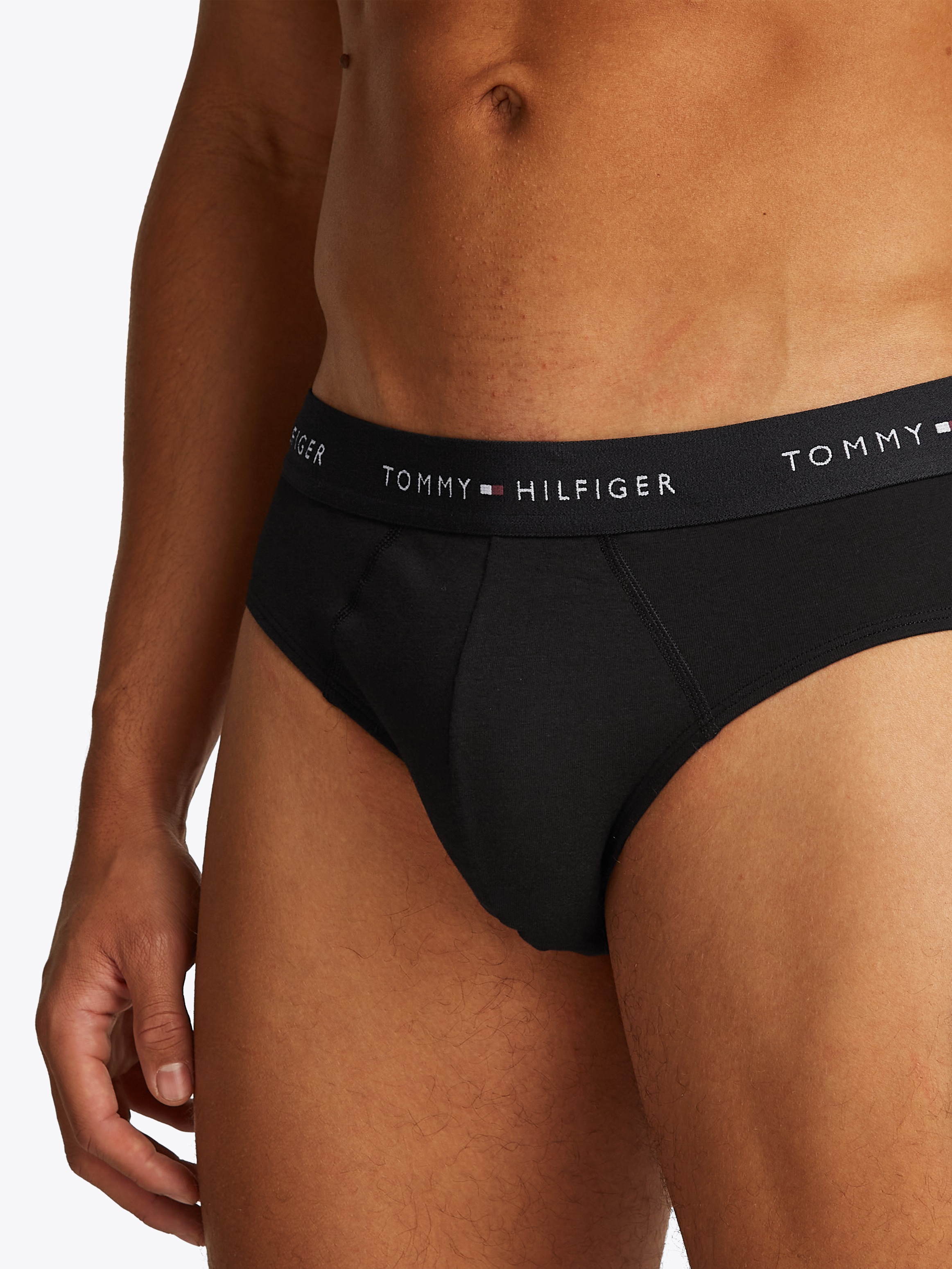 Tommy Hilfiger Underwear Slip »3P BRIEF DTM«, (Packung, 3 St., 3er), mit Logo-Elastikbund