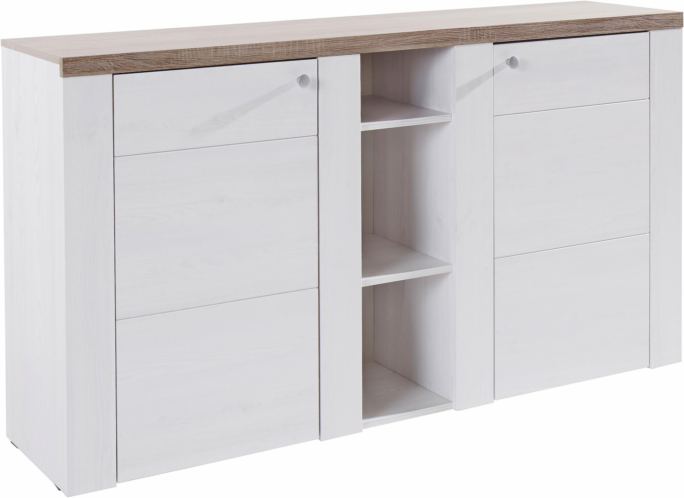 Sideboard »Larona, zeitlose Kommode mit 2 Türen, Türkommode, Breite 155 cm,«, Höhe 84...