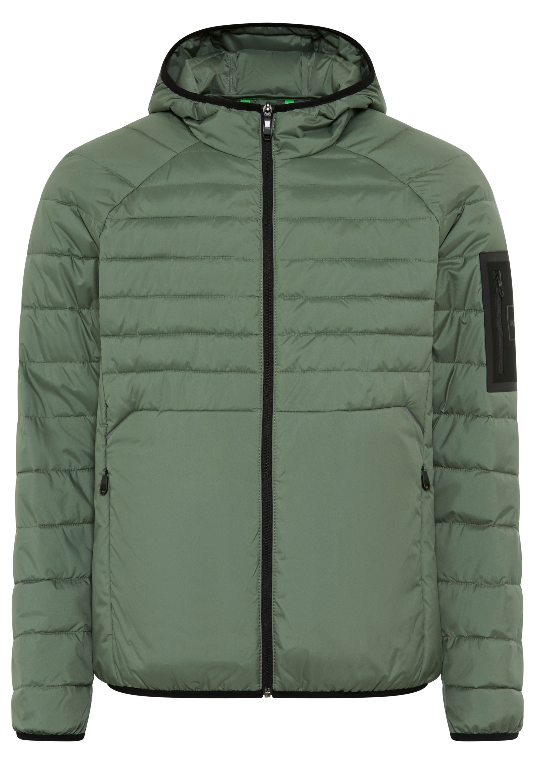 BOSS GREEN Steppjacke, mit Kapuze, Kapuze, Regular Fit, reflektierende Deta günstig online kaufen