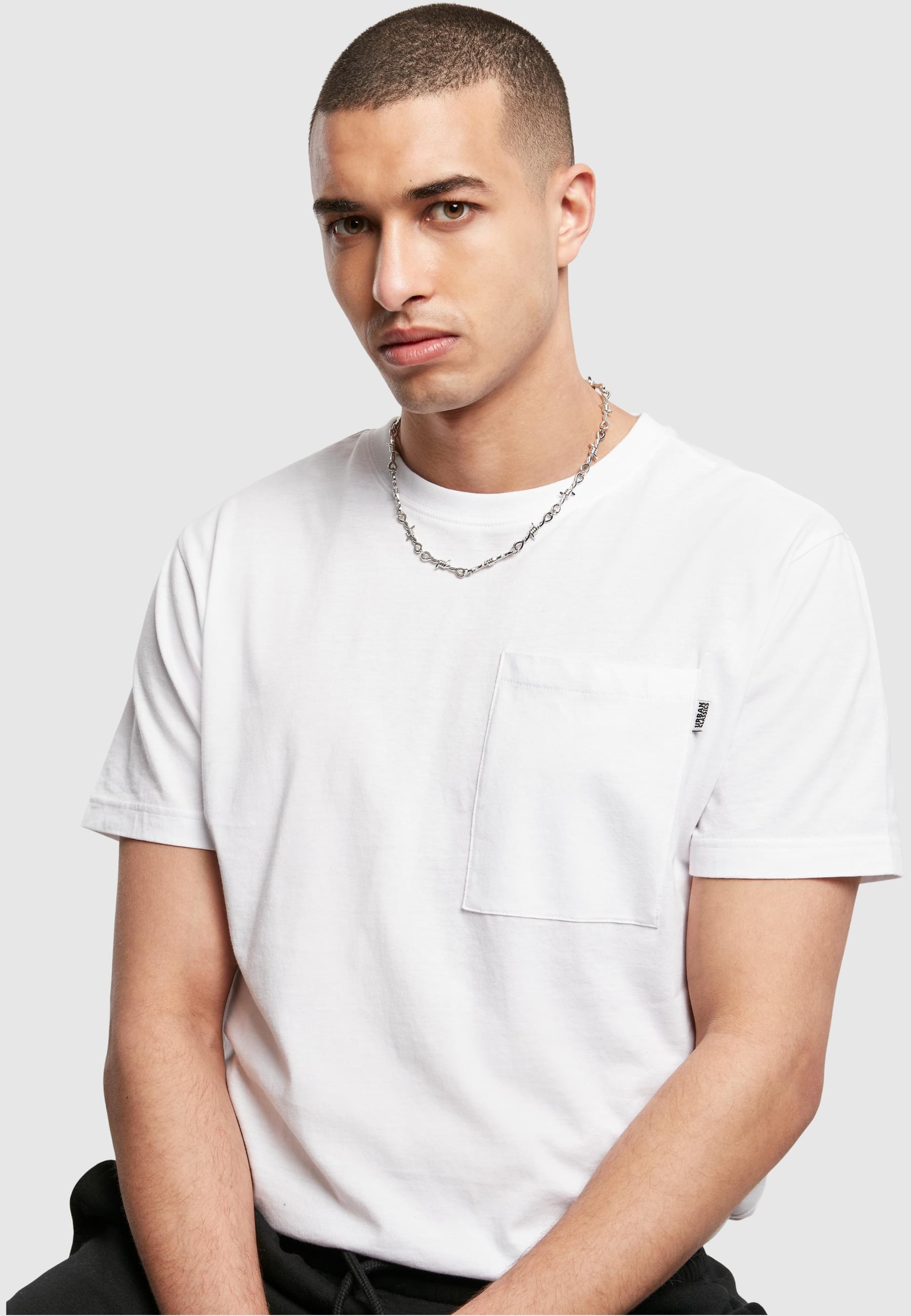 URBAN CLASSICS Edelstahlkette »Urban Classics Unisex Barbed Wire Necklace«