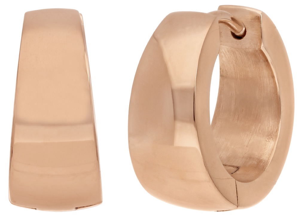 Titania Hinged Hoop Earrings Pink 3