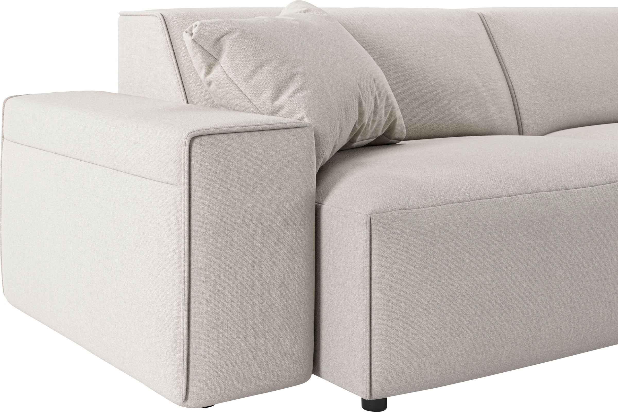 andas Ecksofa »Glimminge auch in Breitcord, Feincord, Bouclé + Easy care-Bezug«, L-Form, Breite 294, Zierkissen