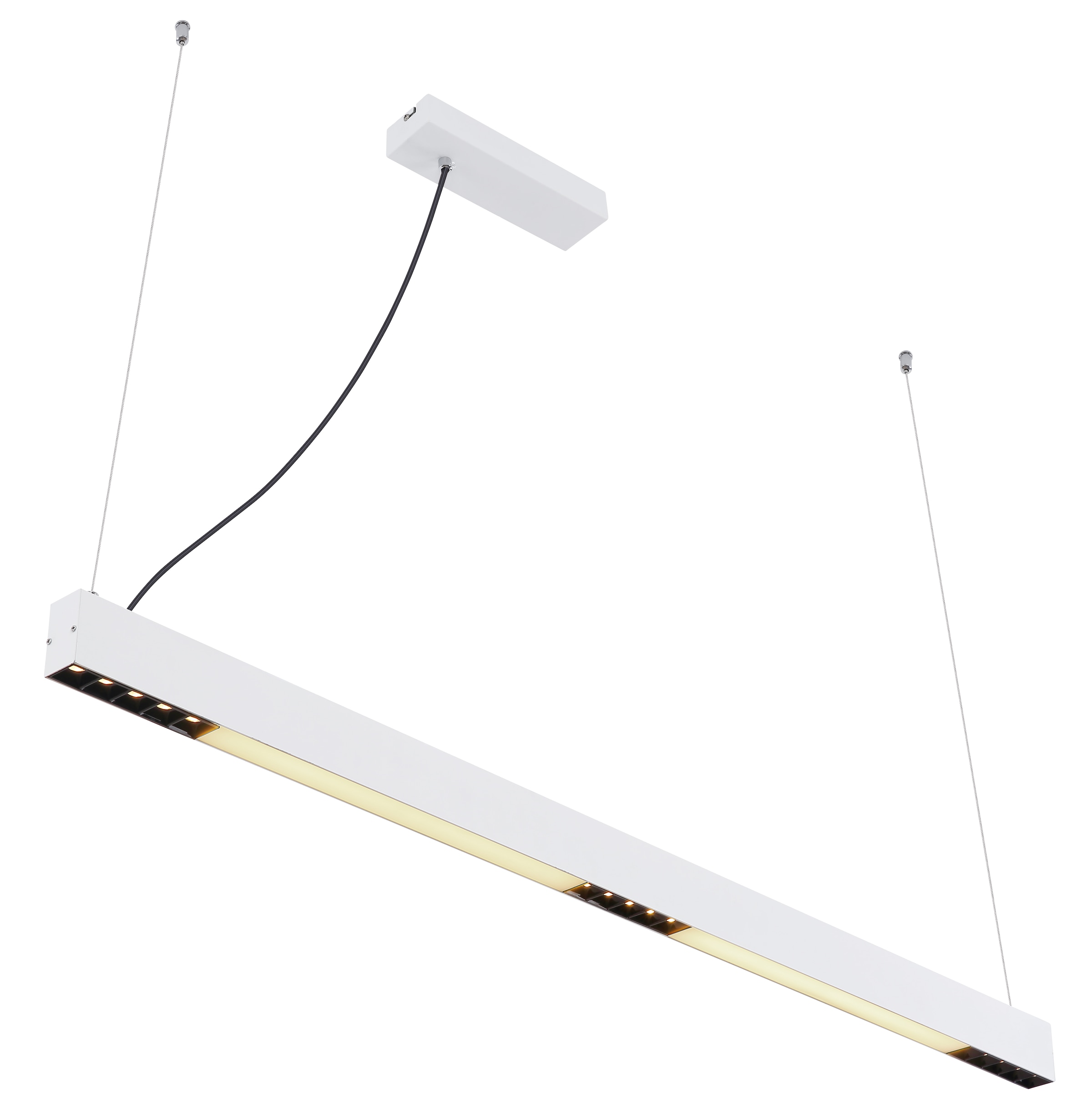 GLOBO LIGHTING Hängeleuchte »HODARI« LED-Modul 1 Stk. Weiß-aluminium Hängeleuchte mit RGB LED, Fernbedienung