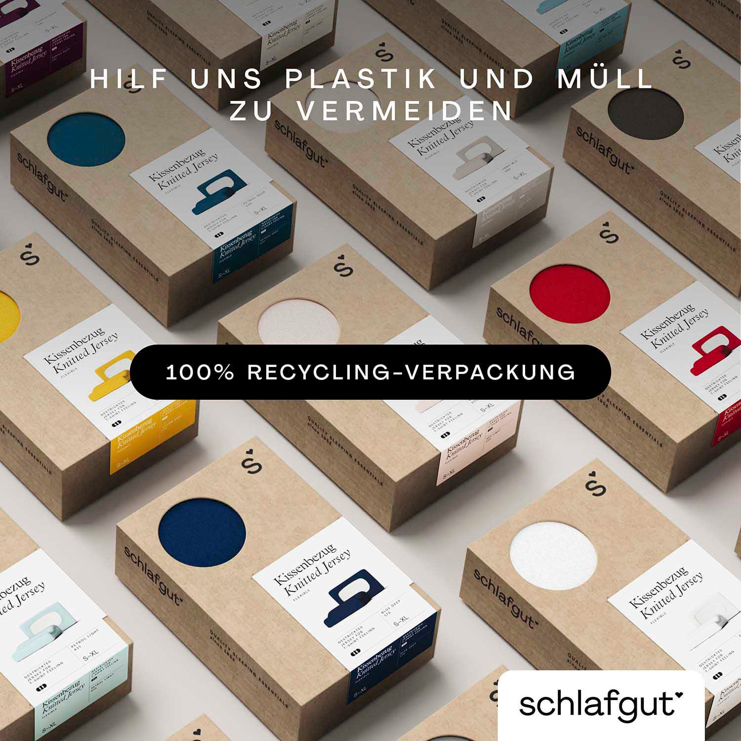 Schlafgut Kissenbezug »Pure flexibler Kissenbezug für Nackenstützkissen«, (1 St.), Bio-Baumwolle mit Elasthan, mit Gummizug, bügelfrei