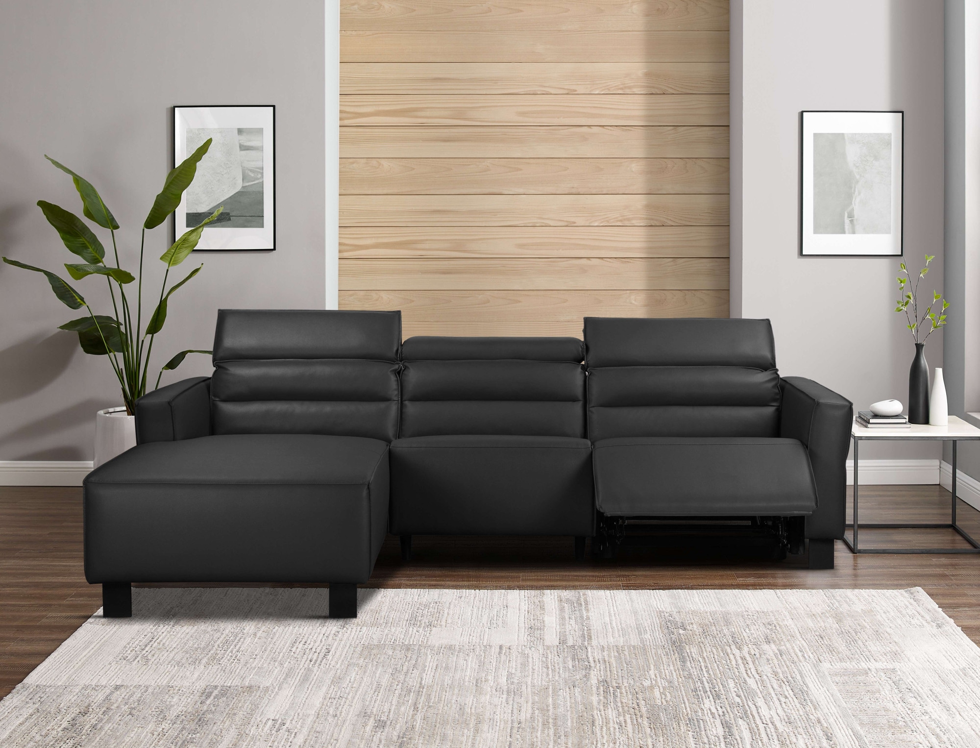 Places of Style Ecksofa »Carpari, L-Form, 263 cm, mit manueller o. elektrischer Relaxfunktion«, und USB/ Kopfteilverstellg