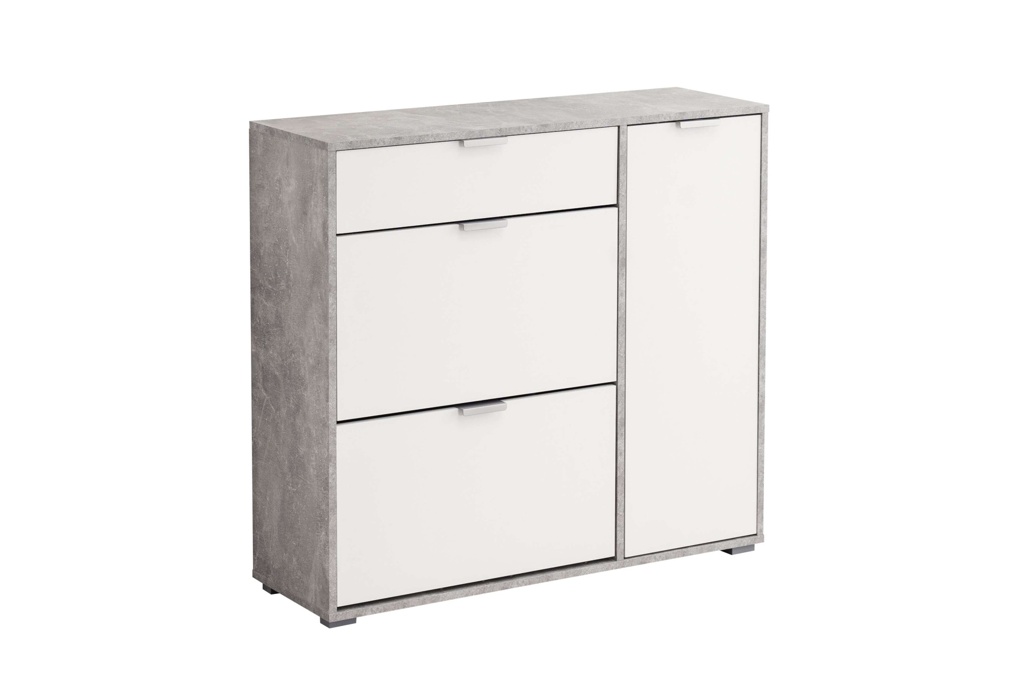 Home affaire Schuhschrank "Arco 2, Schuhkommode, Schuhregal, Breite 102 cm" 2 Klappen mit Doppelschuhtrommeln, mit Schublade, in modernen Farben
