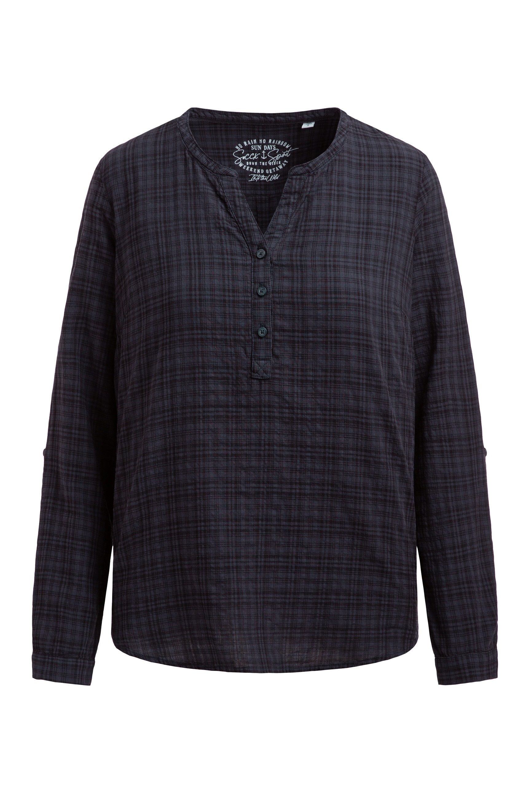 SOCCX Langarmbluse im Turn-Up-Look