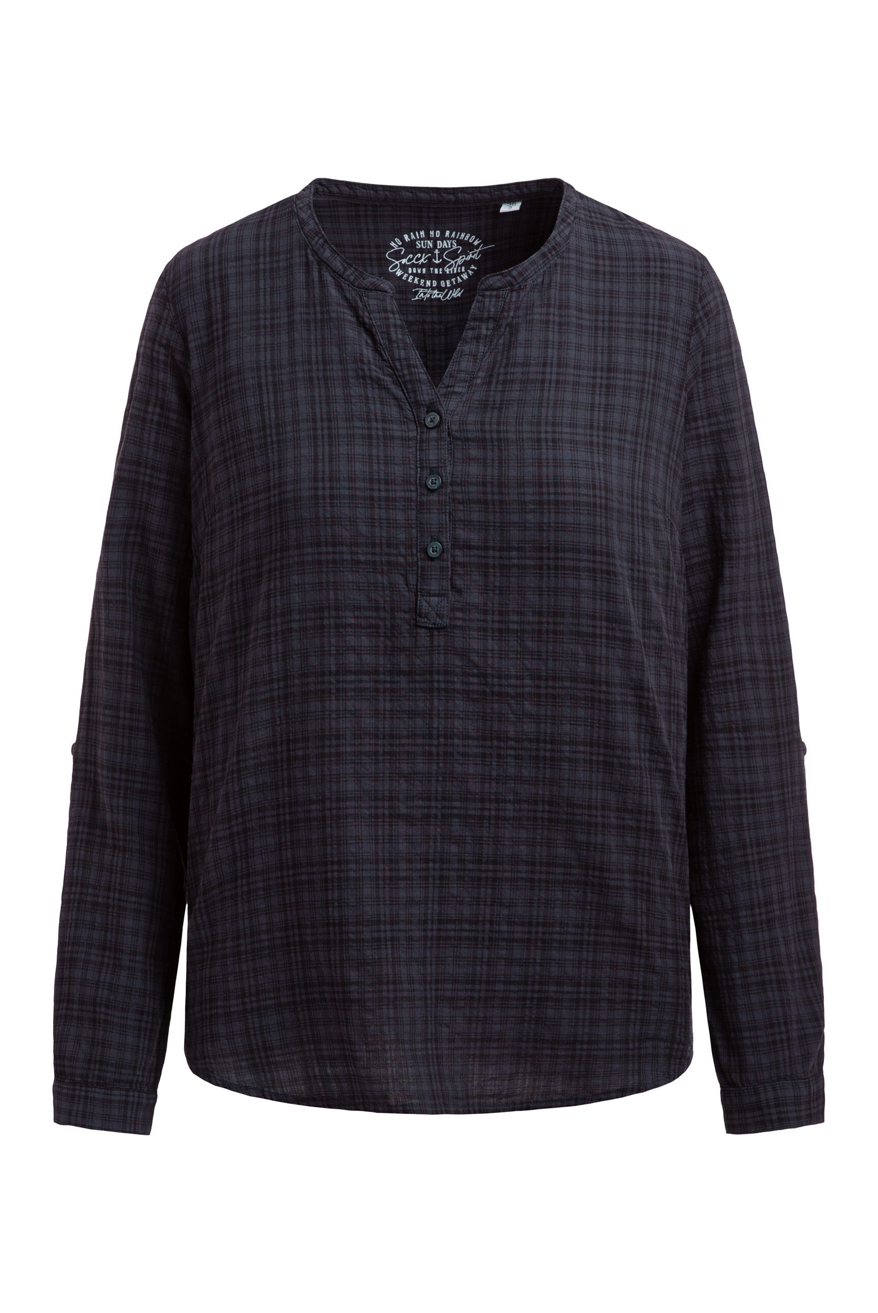 SOCCX Langarmbluse im Turn-Up-Look günstig online kaufen