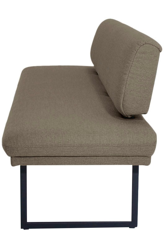 Thumbnail - K+W Komfort & Wohnen Polsterbank "Longbeach" 1 Stk. tlg. mit Metallkufen in schwarz Struktur, in der Breite 204cm oder 2...