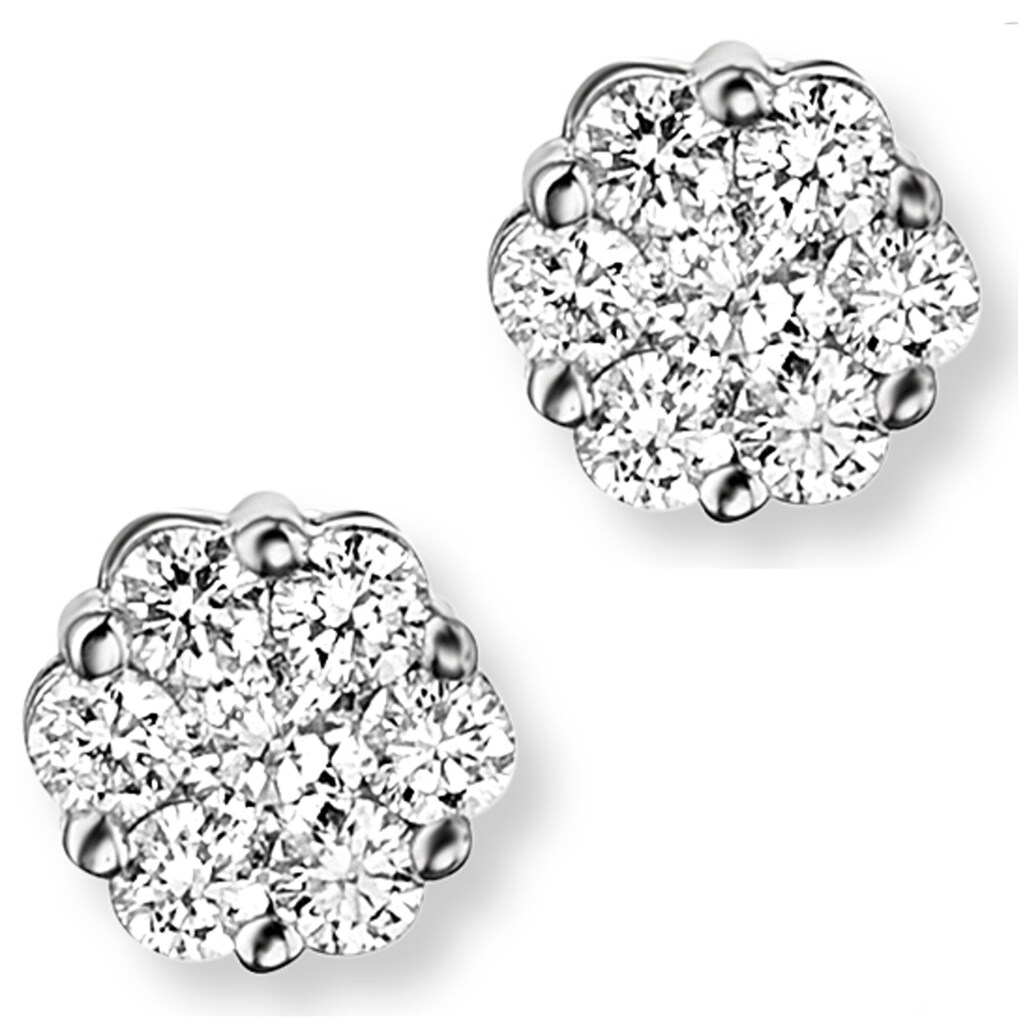 ONE ELEMENT Paar Ohrstecker »0.25 ct Diamant Brillant Ohrringe Ohrstecker aus 585 Weißgold«