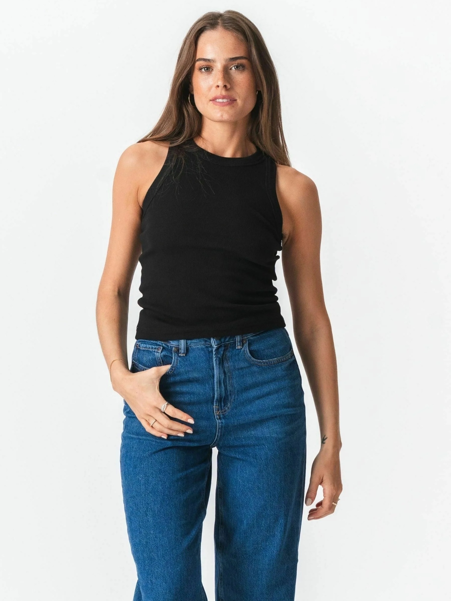 TeeShoppen Funktionstop "TEESHOPPEN Top Ribbed"