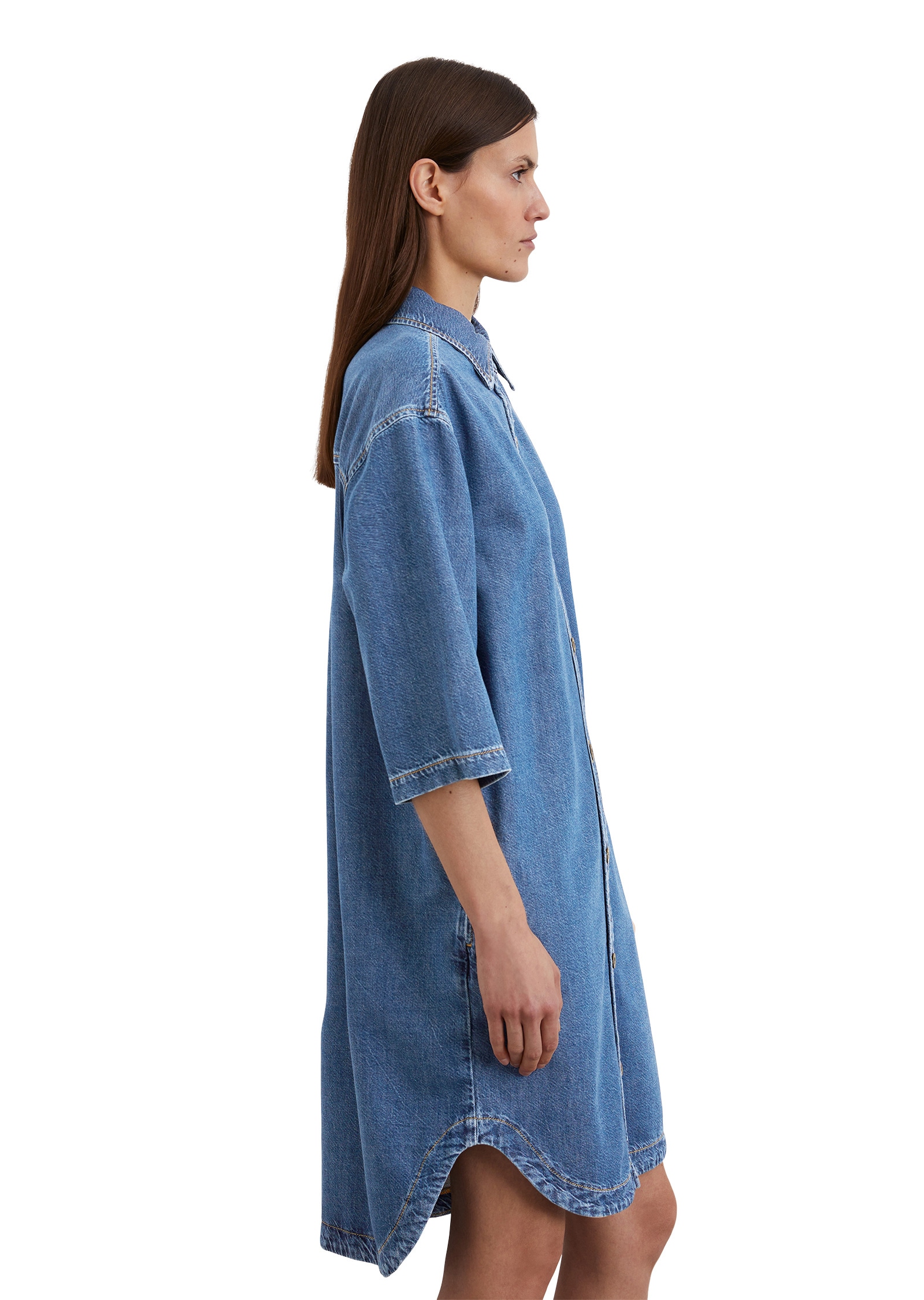 Marc O'Polo Hemdblusenkleid »aus Organic Cotton Lyocell-Mix«