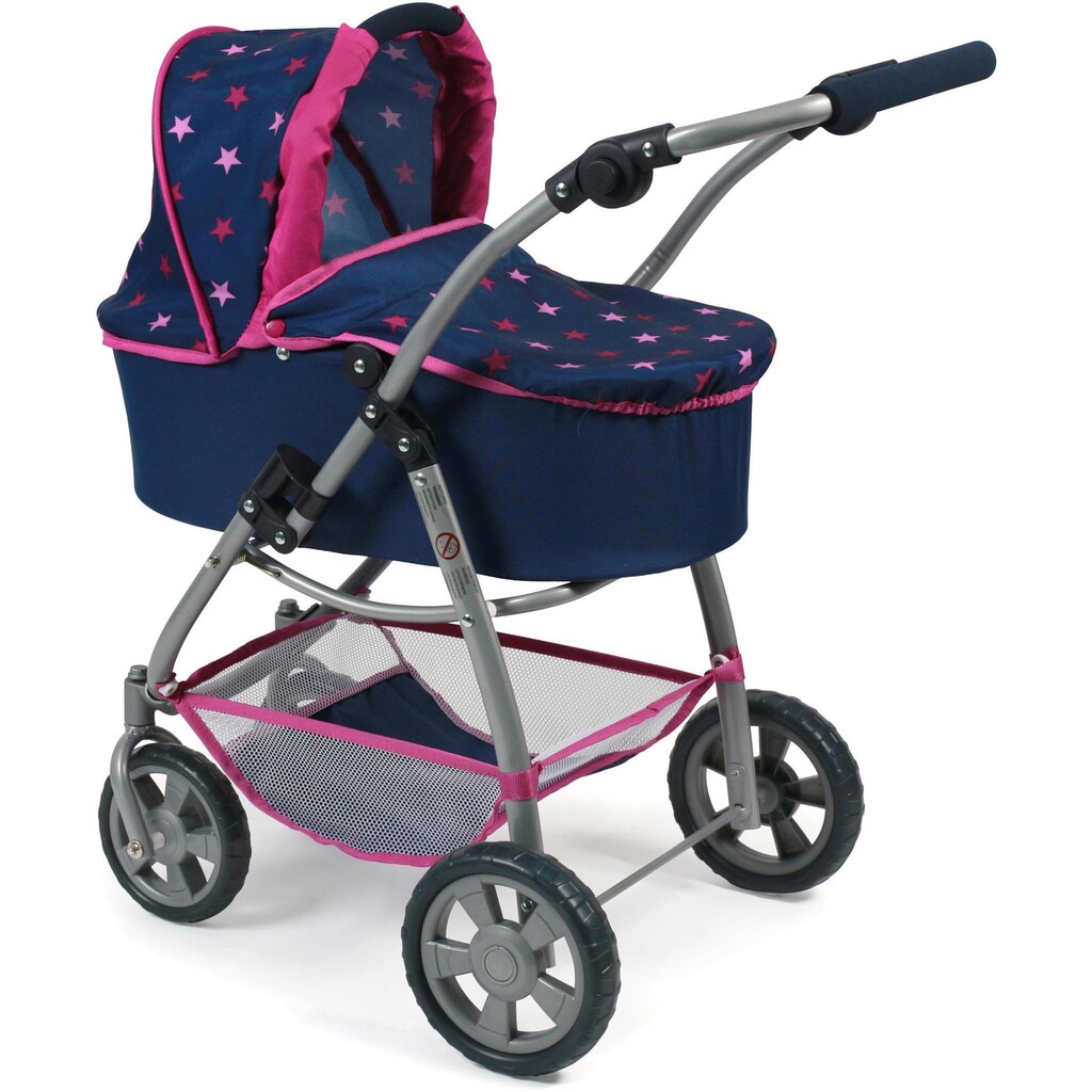 CHIC2000 Kombi-Puppenwagen »Emotion All In 2in1, Stars Marine«, inkl. Babywanne und Sportwagenaufsatz