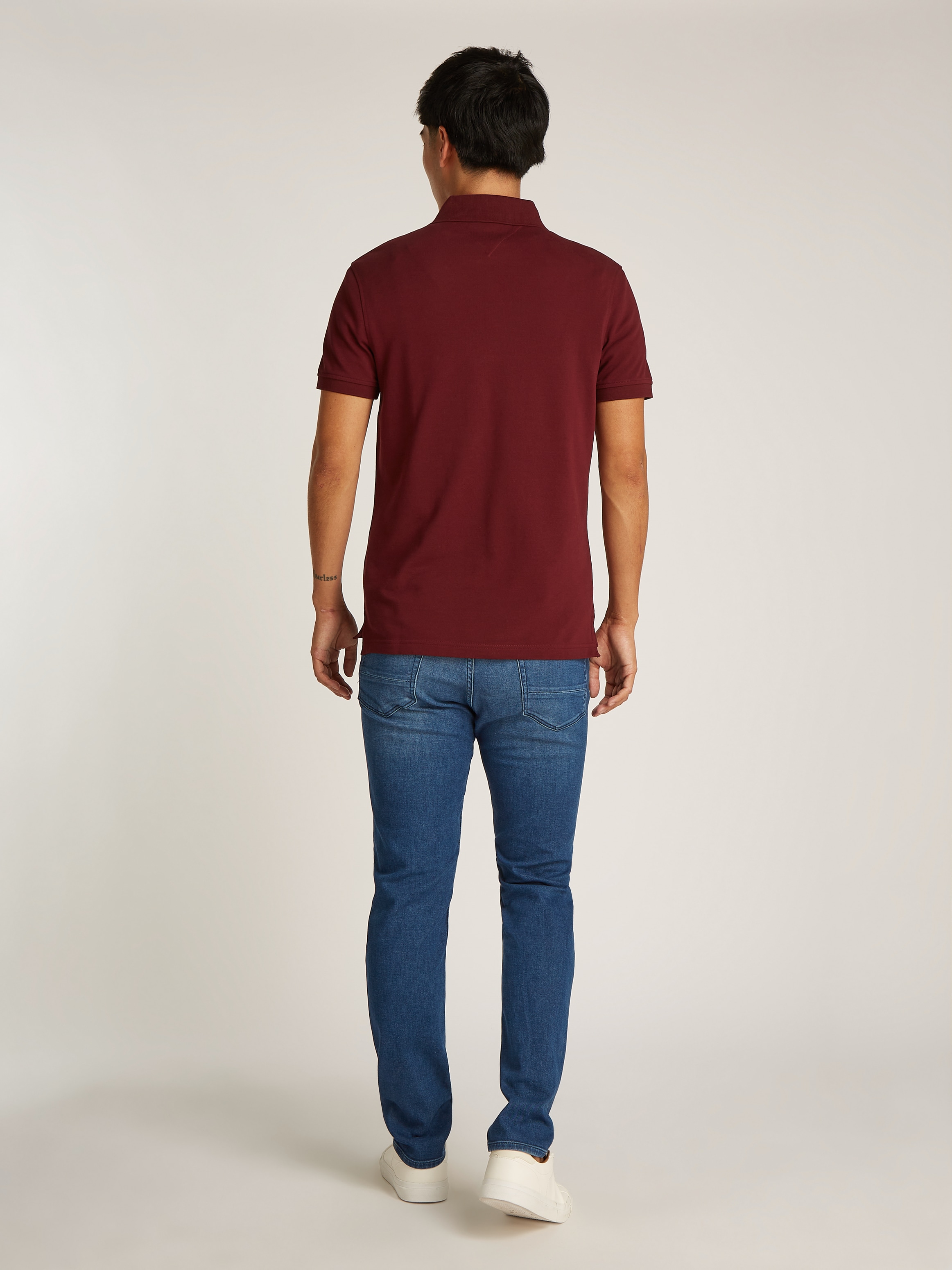 Tommy Hilfiger Poloshirt »1985 SLIM POLO«, aus leicht strukturiertem Piqué-Material