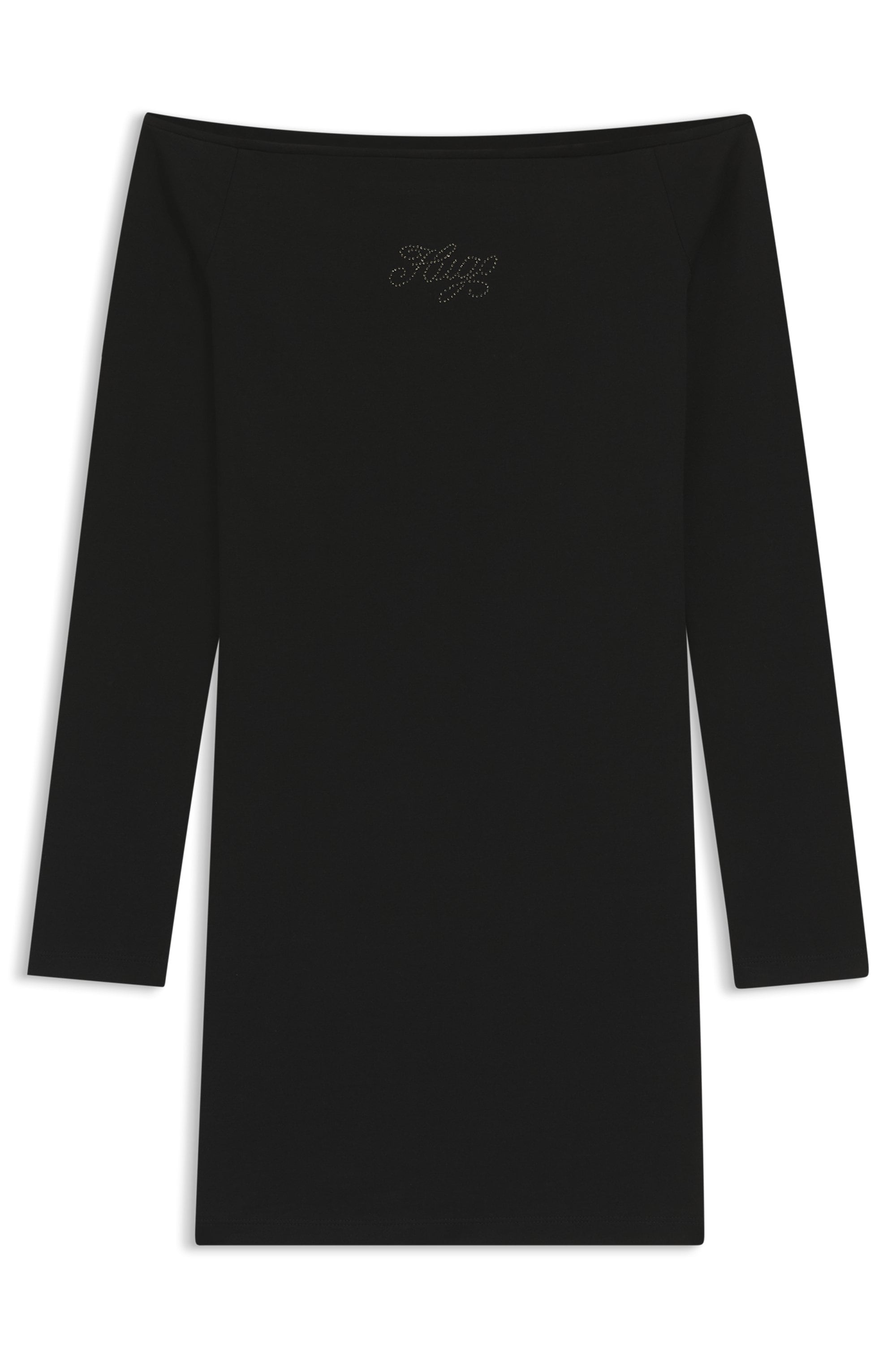 HUGO Blue Minikleid »Noffal«, figurbetont, schulterfrei