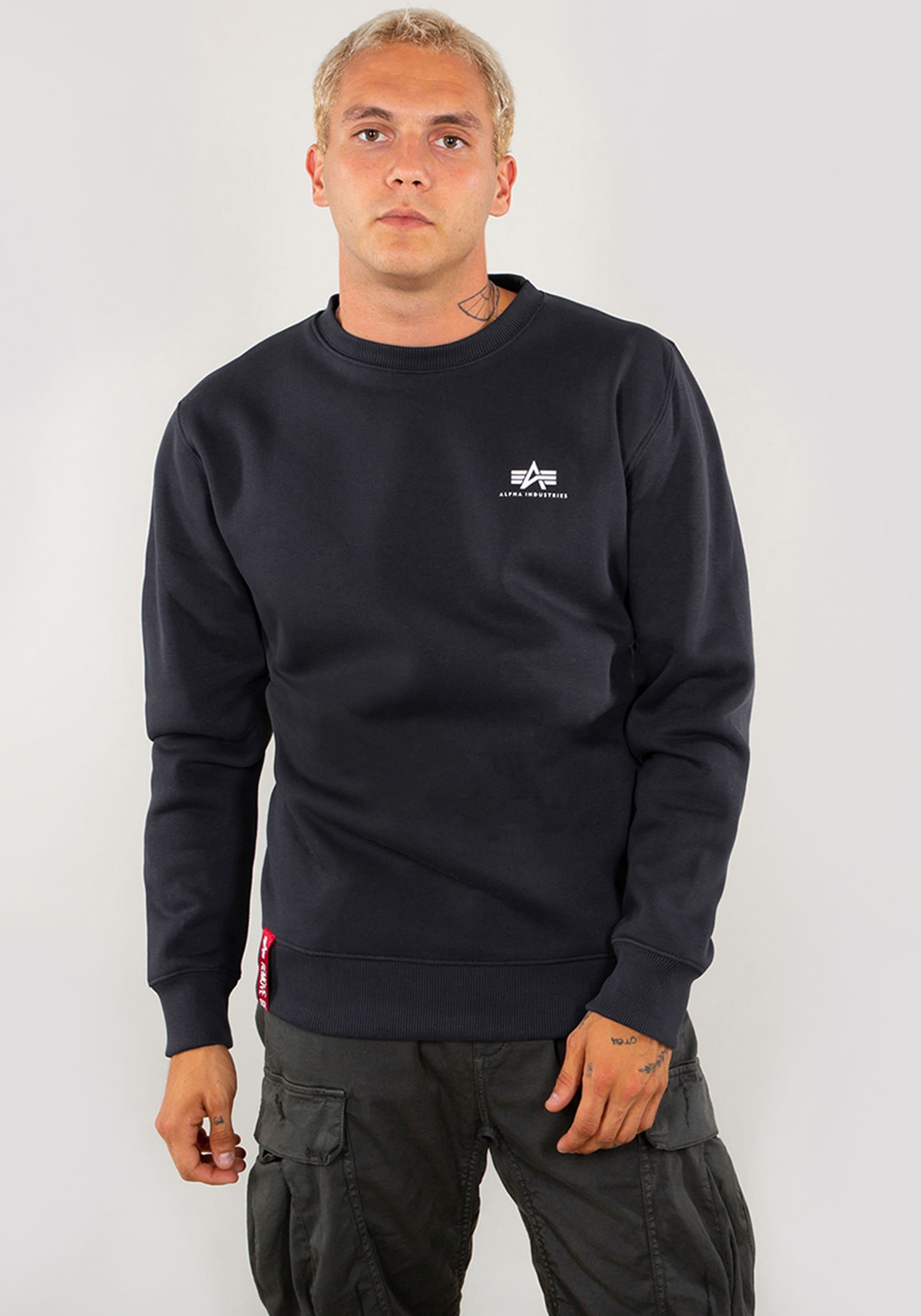 Alpha Industries Sweater "Alpha Industries Men - Sweatshirts Basic Sweater Small Logo"