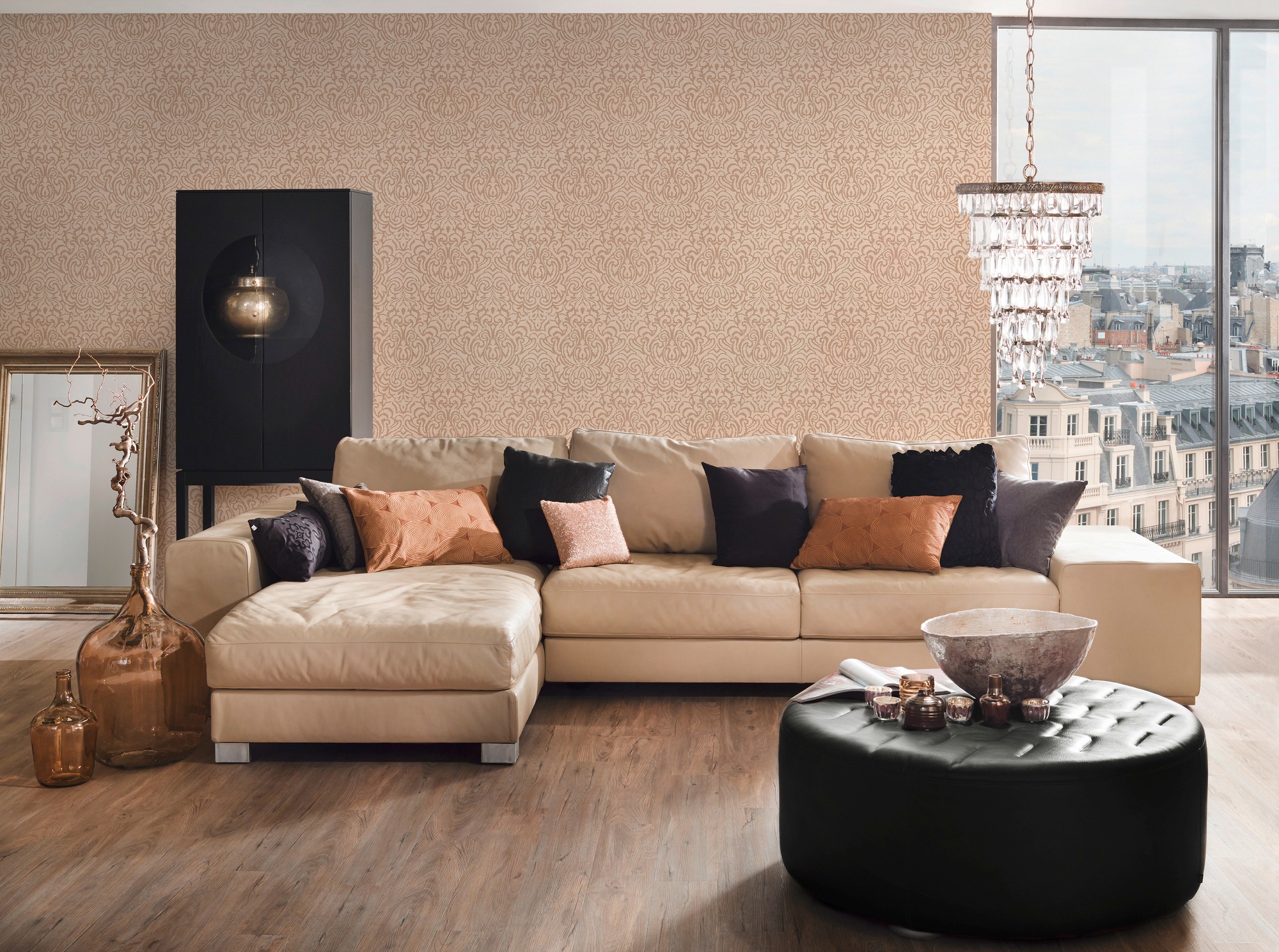 Architects Paper Textiltapete »Tessuto«, Barock-ornamental-gemustert, Tapete Barock Tapeten Wohnzimmer Schlafzimmer Küche modern Flur Design