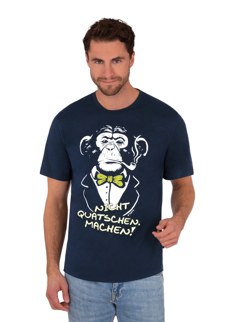 Trigema T-Shirt »TRIGEMA T-Shirt mit Affen-Druckmotiv und Spruch« kaufen