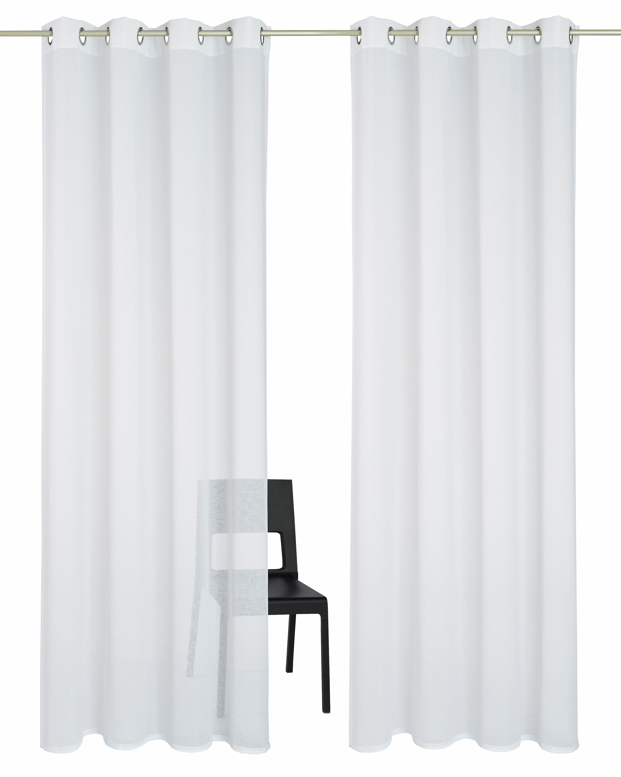 Gardine »REGINA«, (2 St.), Vorhang, Fertiggardine, 2-er Set, transparent, modern,...