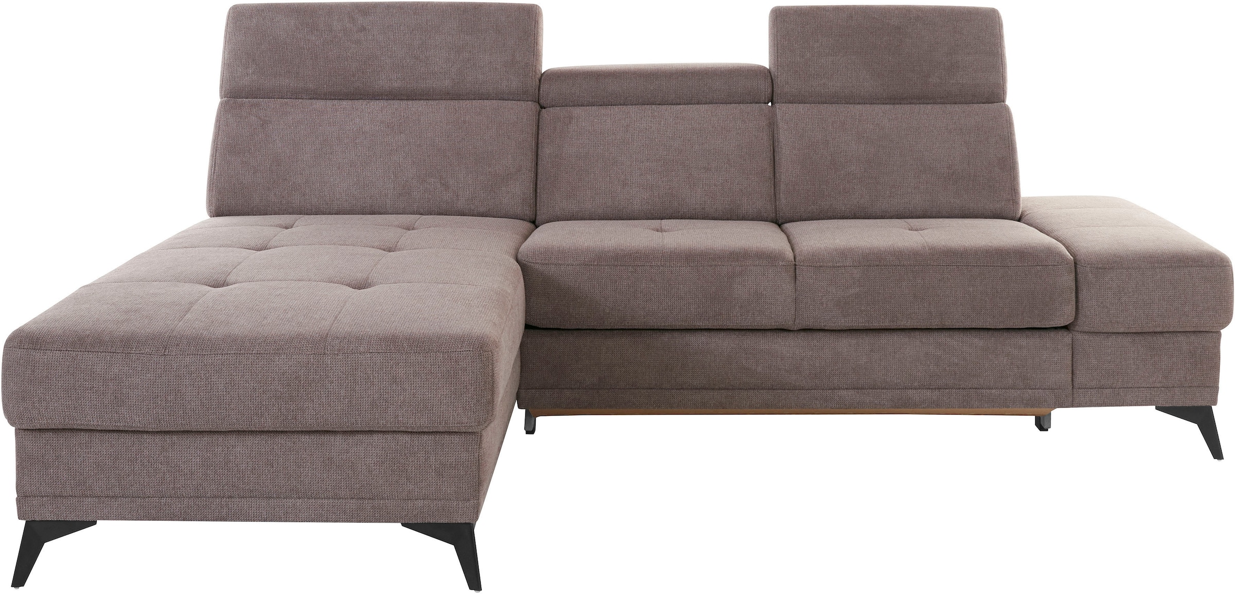 OTTO home Ecksofa "Cardiz L-Form" inkl.Kopfteilverstellung und Federkern wahlweise mit Schlaffunktion