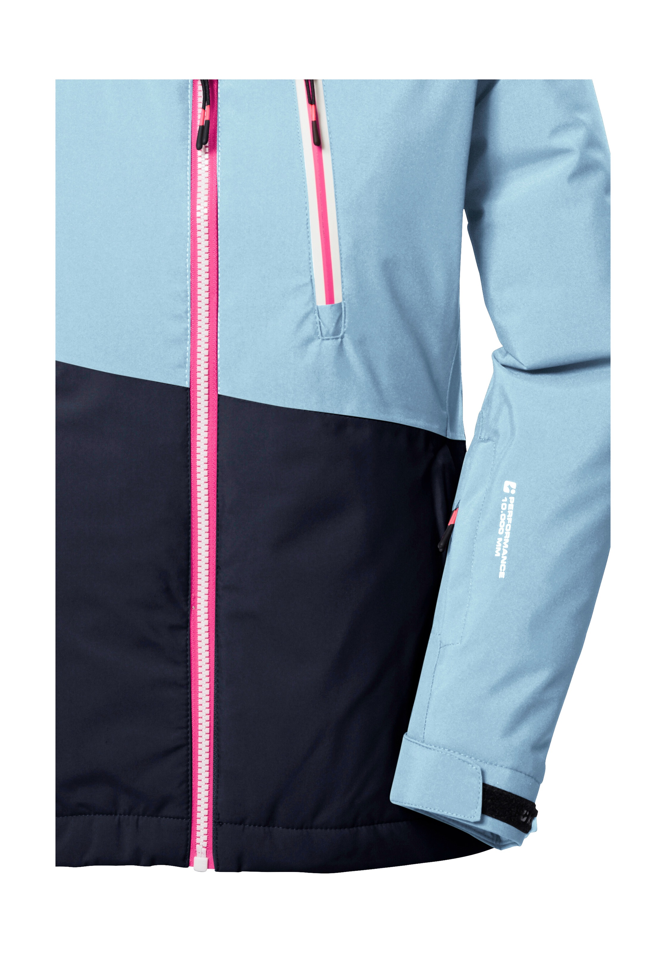 Killtec Skijacke »KSW 331 GRLS SKI JCKT«, Atmungsaktive, wasserdichte Jacke mit Fleece-Innenseite, Skipasstasche