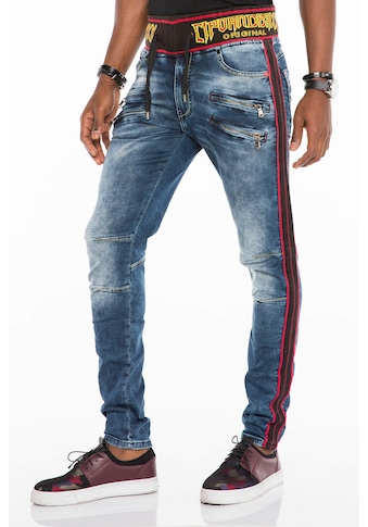 Cipo & Baxx Bequeme Jeans, mit Kordelbund in Slim Fit kaufen