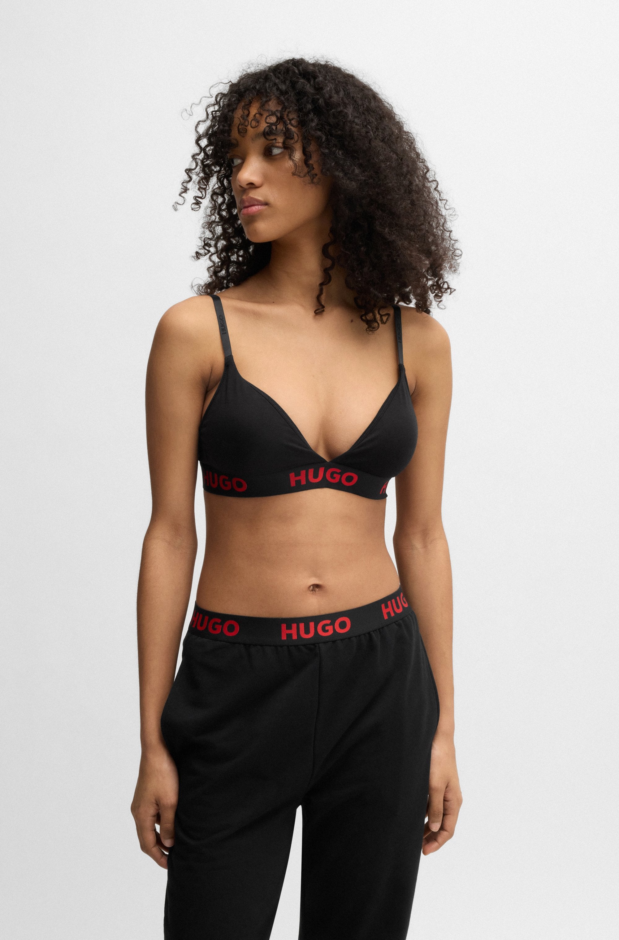 HUGO Underwear Triangel-BH "TRIANGLE SPORTY LOGO", elastisch günstig online kaufen