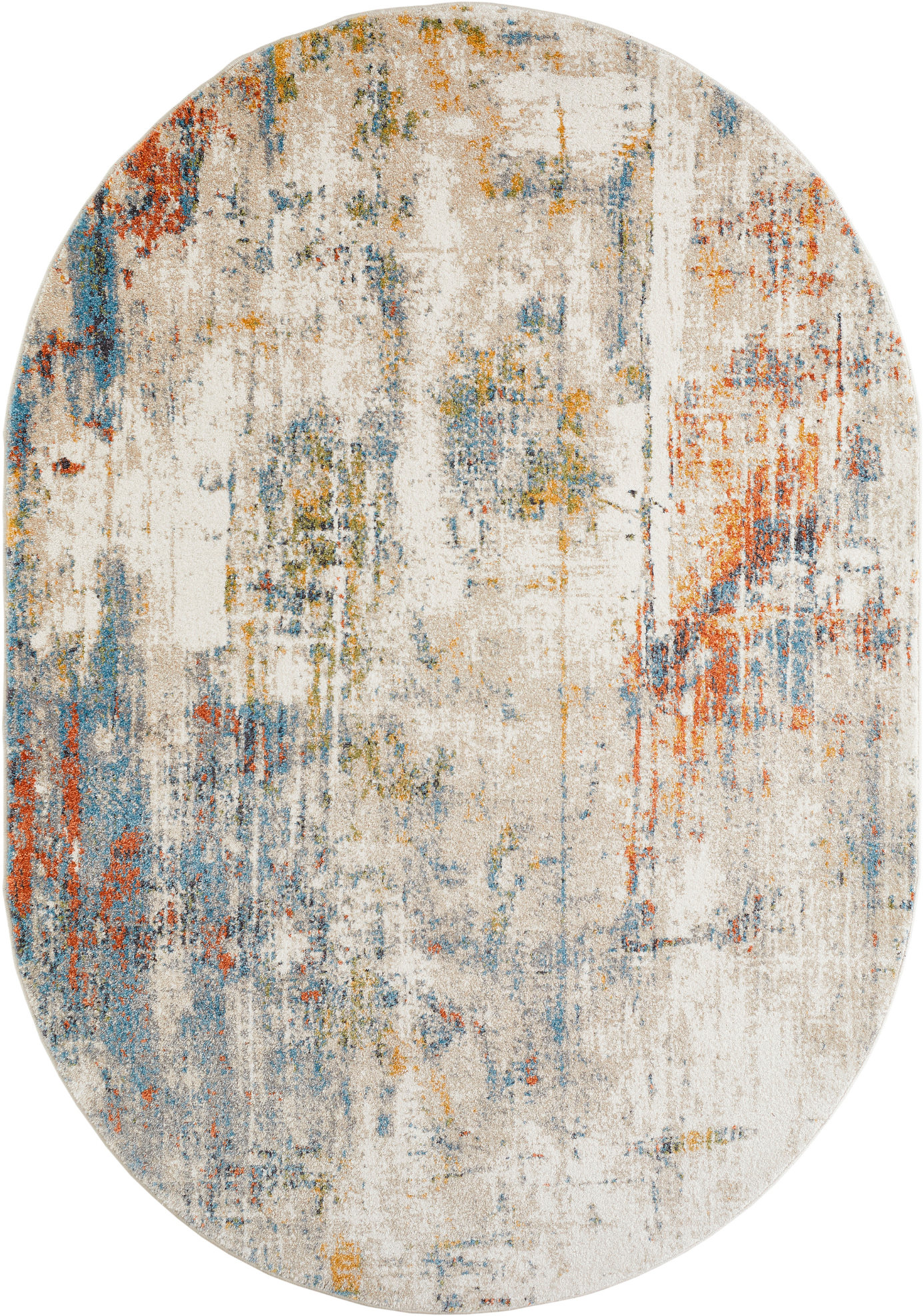 LUXOR living Teppich »Montreal«, oval, 12 mm Höhe, Kurzflor, modernes Design, Wohnzimmer, Schlafzimmer