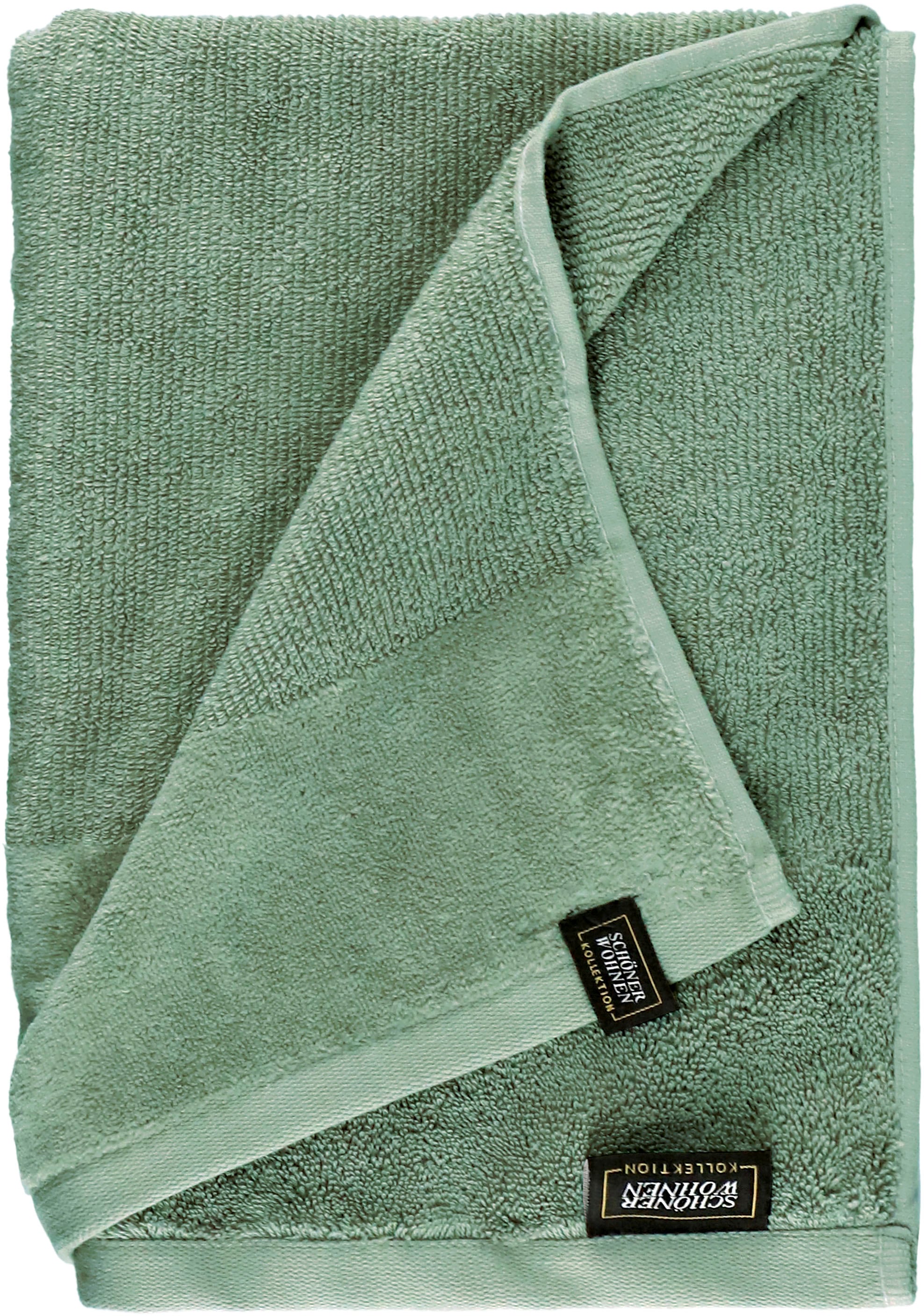 SCHÖNER WOHNEN-Kollektion Duschtuch "Sense" mit Velourborte, hautschmeichel günstig online kaufen