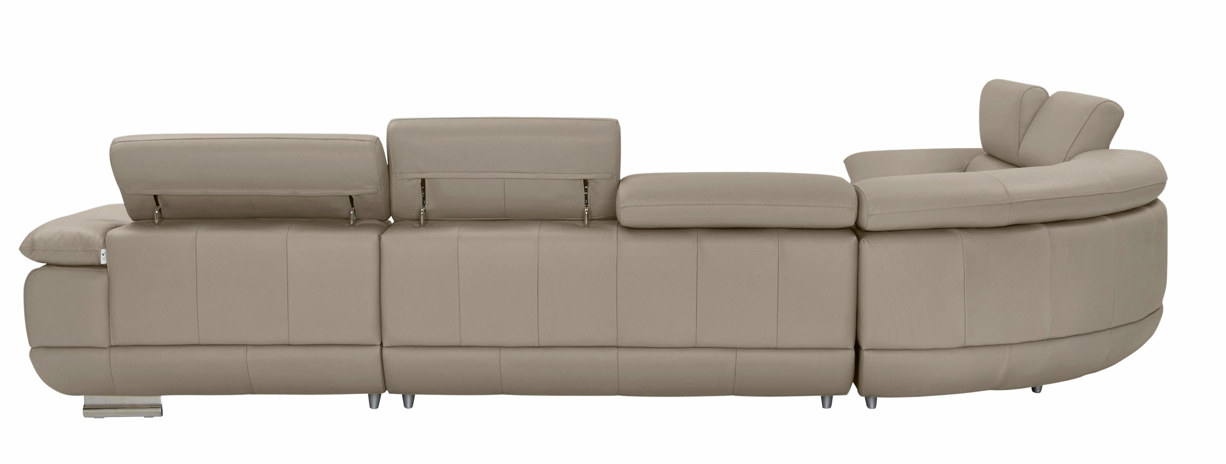 CALIA ITALIA Wohnlandschaft »Magic, italienisches Sofa zum Träumen, erstklassiger Sitzkomfort«, verstellbaren Kopfstützen zum Relaxen, in 2 Lederqualitäten, U-Form