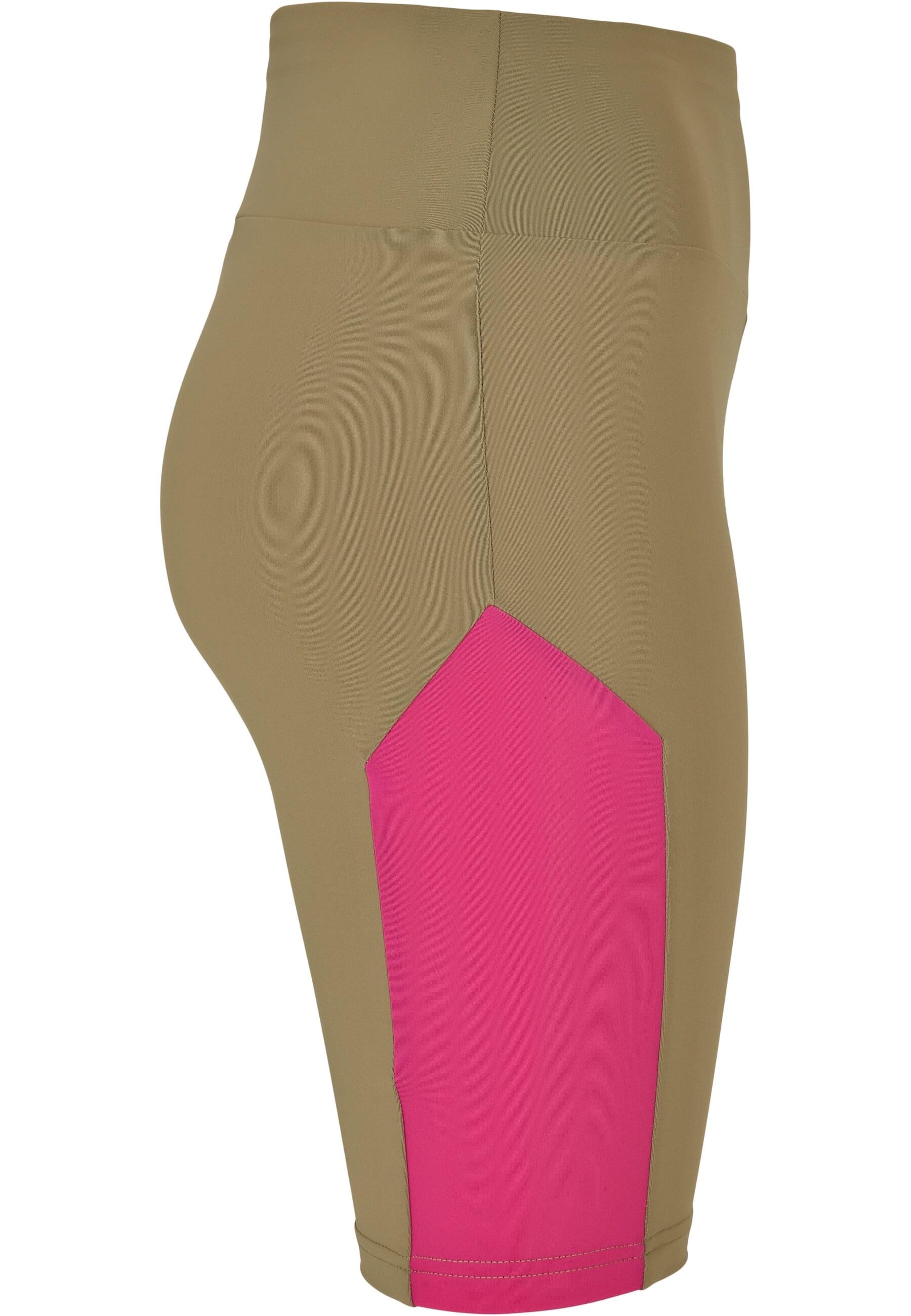 URBAN CLASSICS Radlerhose »Urban Classics Damen Ladies Color Block Cycle Shorts«, (1 tlg.)