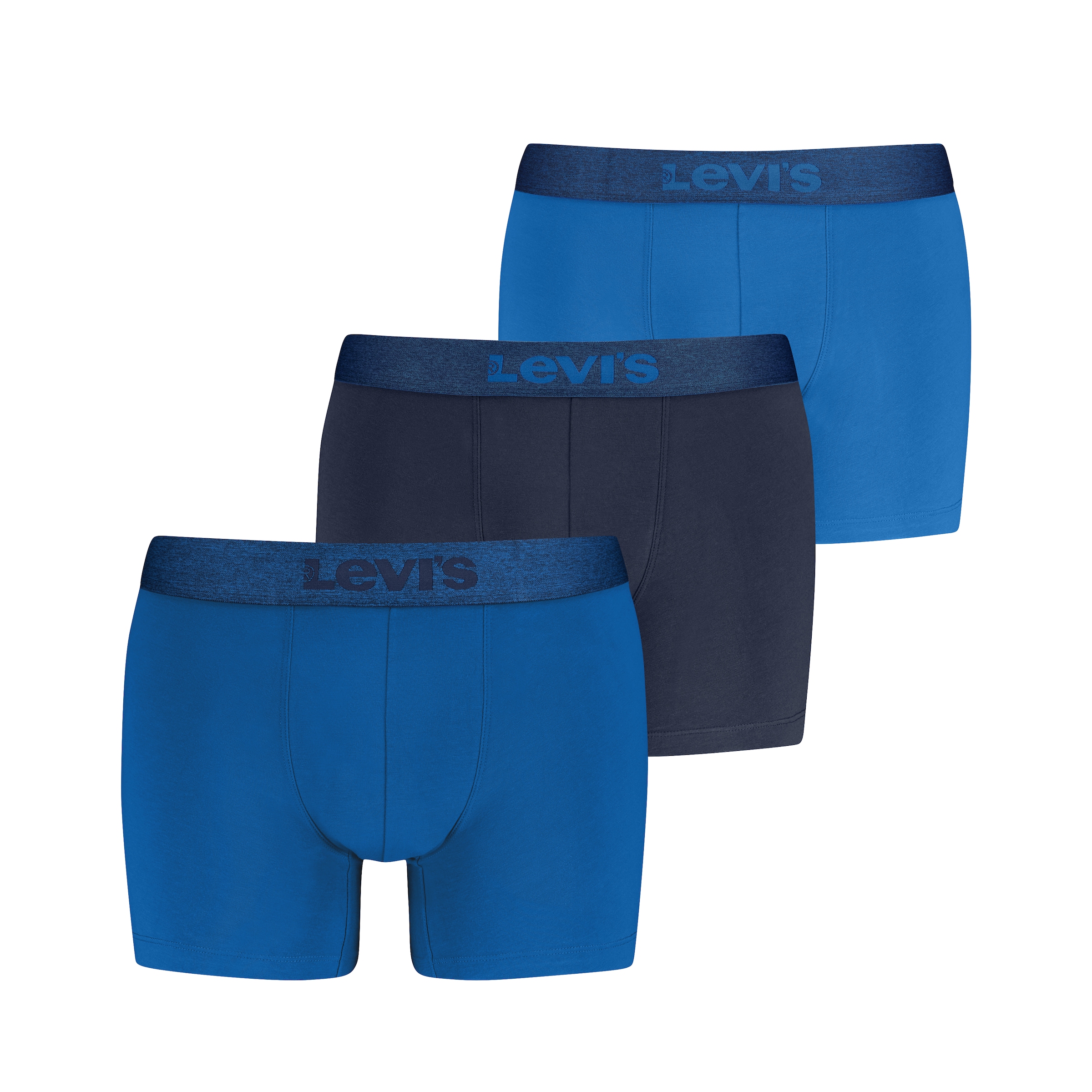 Levis Boxer "LEVIS MEN MEL WB BOXER BRIEF" ohne Eingriff, tonaler Logobund, elastisch, Cotton-Mix