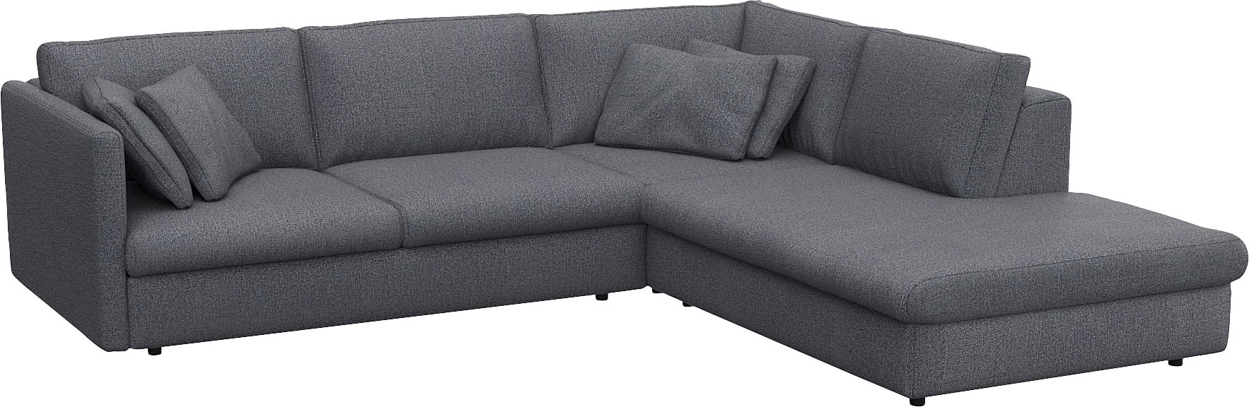 FLEXLUX Ecksofa »Lovane, elegant und zeitlos, bequem, L-Form«, Weich & anschmiegsam, große Sitztiefe auf Kaltschaum, Dekokissen inkl.