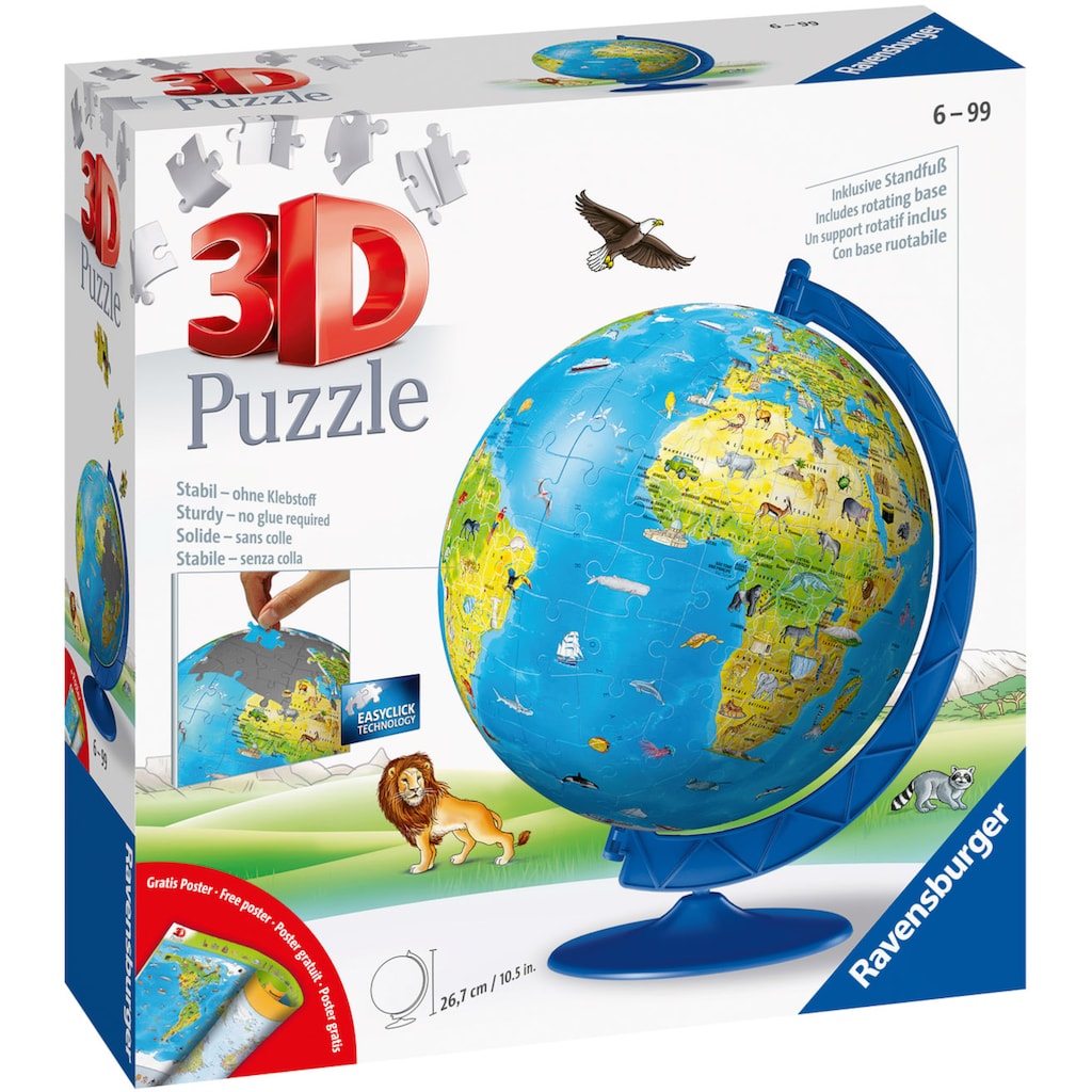 Ravensburger Puzzleball »Kinderglobus in deutscher Sprache«