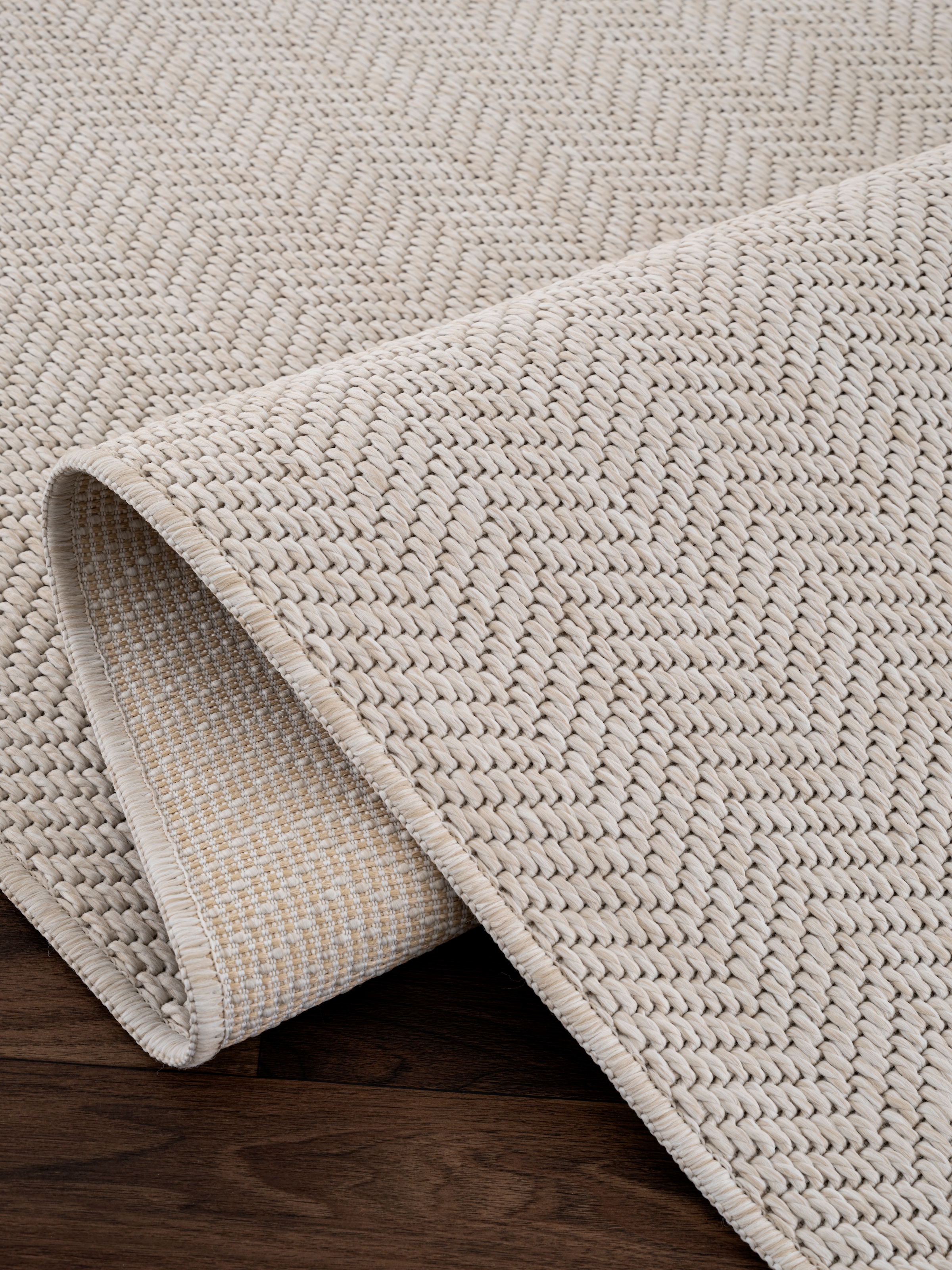 OTTO home Teppich »Nollan, In- und Outdoor geeignet, Balkon, Camping« rechteckig 8 mm Höhe Wetterfest & UV-beständig, Sisal-Optik, Esszimmer, Wohnzimmer