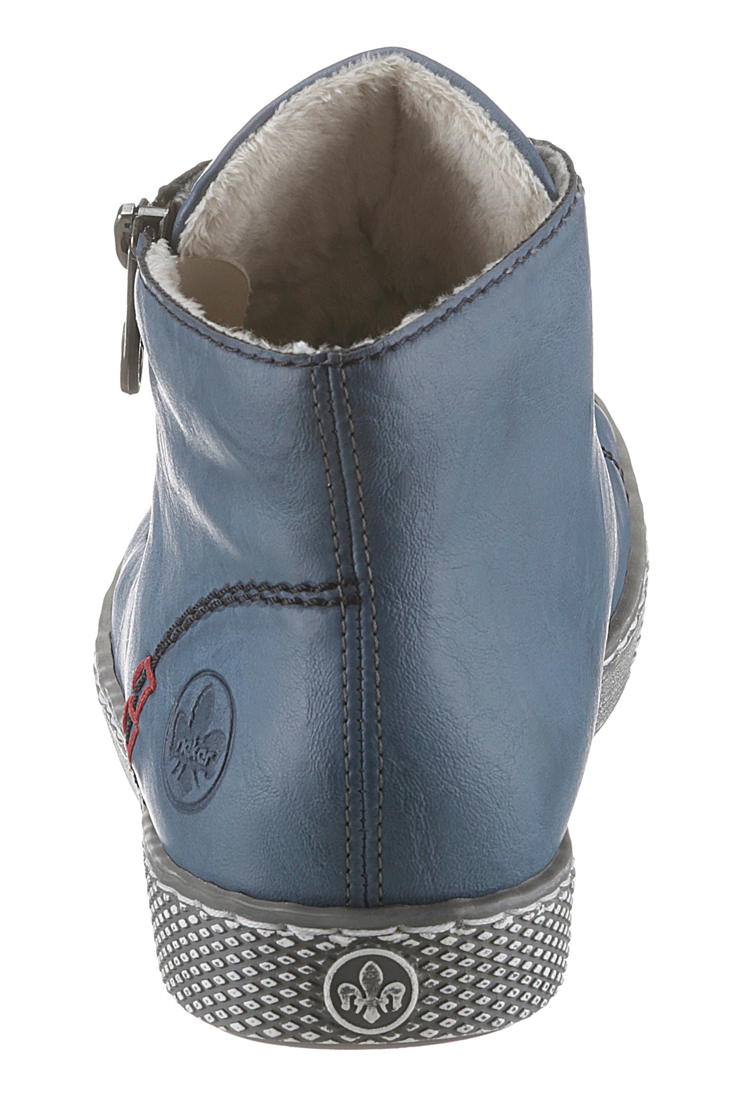Rieker Schnürboots, Schnürstiefelette, Casual-Boots mit Reißverschluss außen