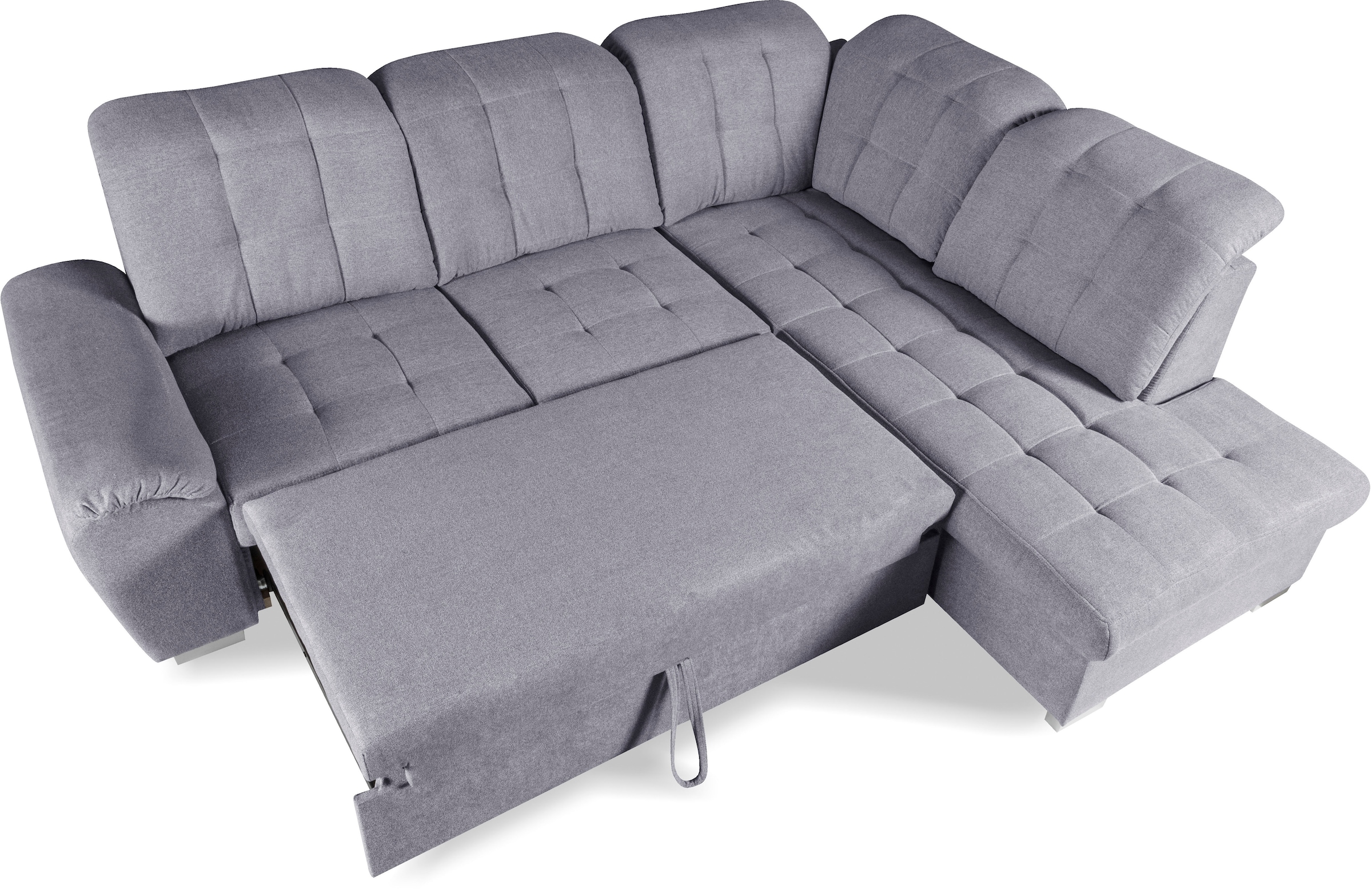 WERK2 Ecksofa »Brindisi, bequem und komfortabel, L-Form«, mit verstellbaren Kopfteilen, Bettfunktion & Bettkasten